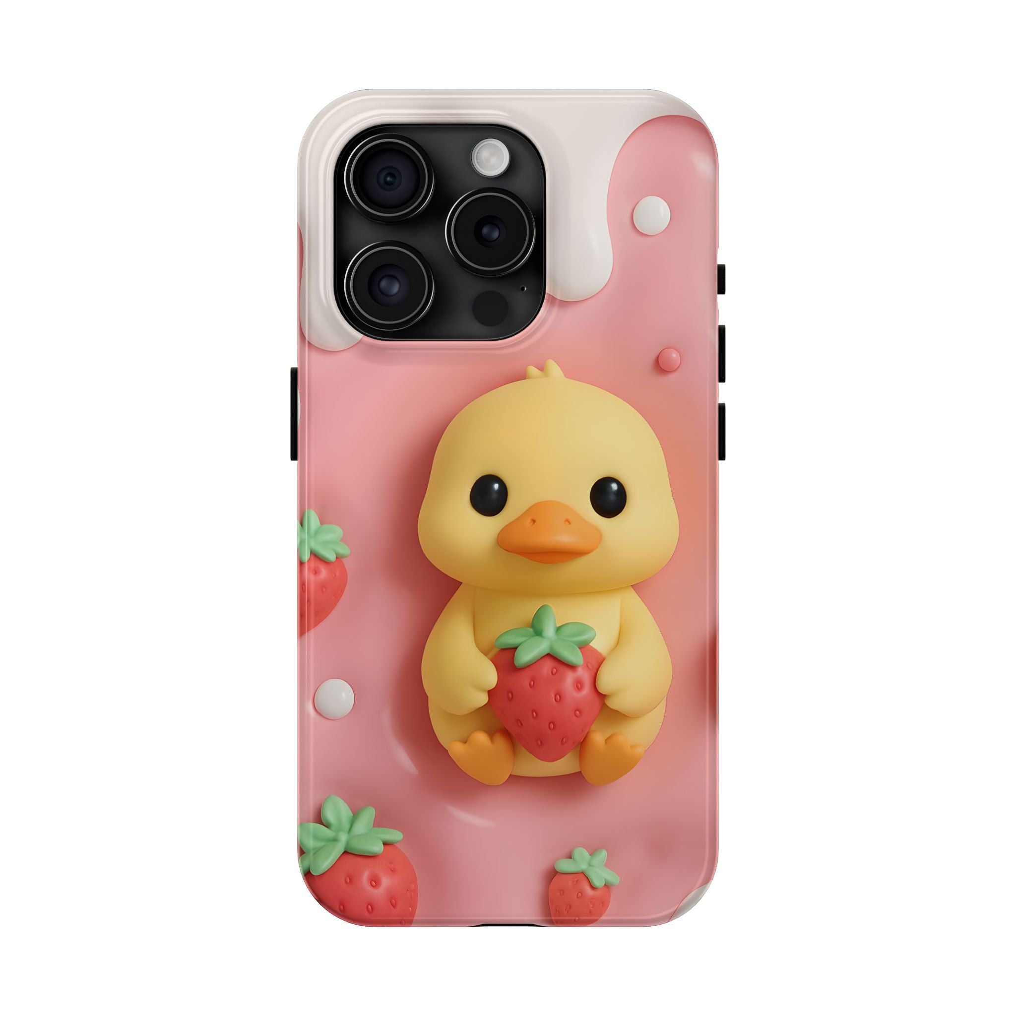 Cute Duck Phone Case for iPhone 17, 16, 15, 14, 13, iPhone Pro 16, 15, 14, 13, iPhone Pro Max 16, 15, 14, 13, Samsung S24, S23, S22, S21