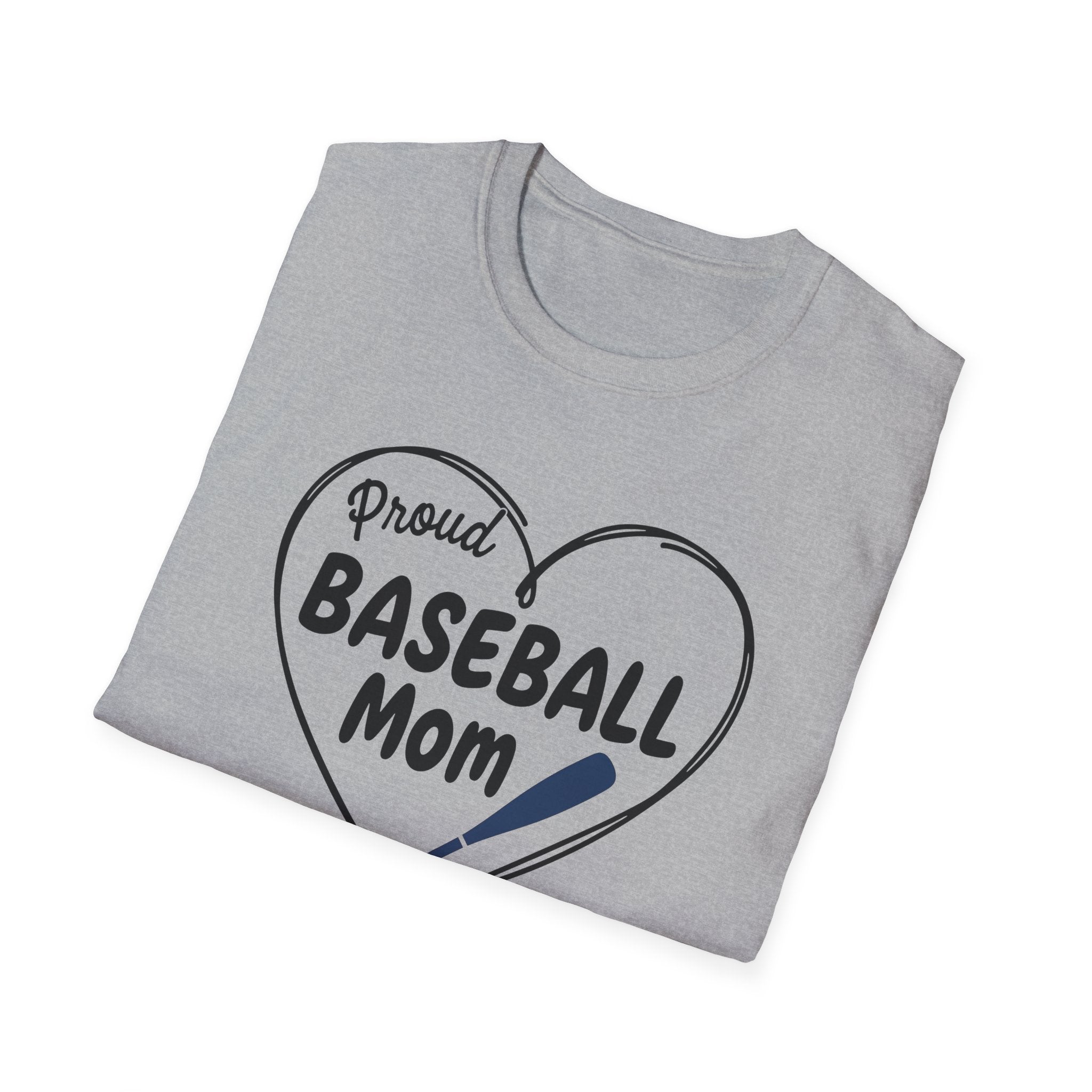 Proud Baseball Mom T-Shirt | Casual Mom Game Day Tee