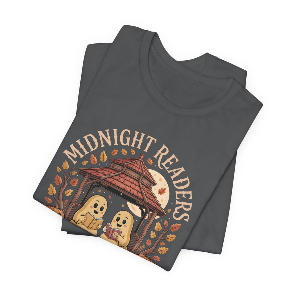 Midnight Readers Tee - Cozy Halloween Shirt, Reading Gifts, Book Lovers Tee, Fall Apparel, Spooky Season Outfit