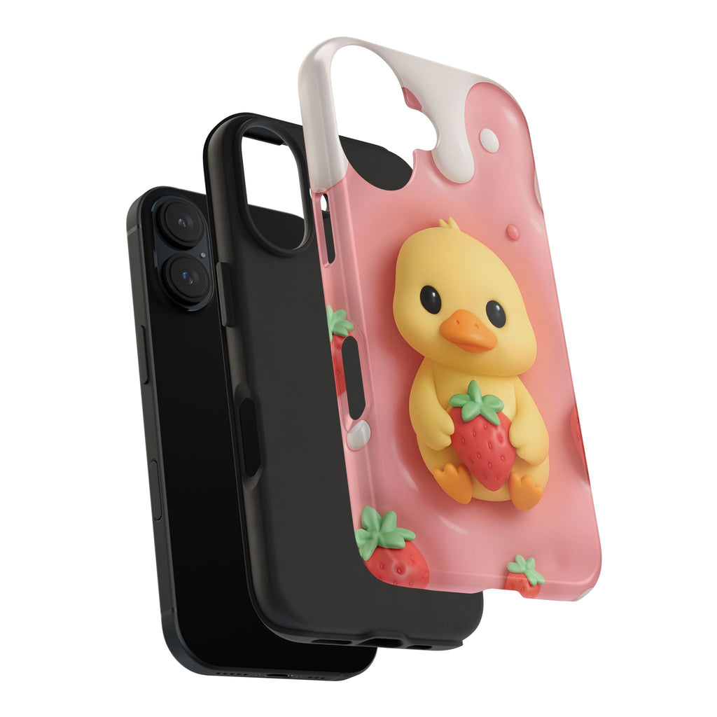 Cute Duck Phone Case for iPhone 17, 16, 15, 14, 13, iPhone Pro 16, 15, 14, 13, iPhone Pro Max 16, 15, 14, 13, Samsung S24, S23, S22, S21