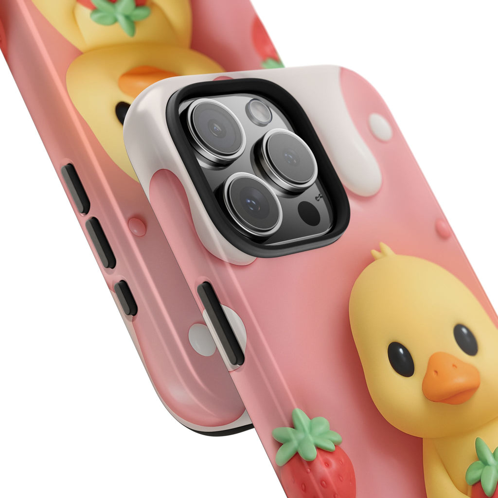 Cute Duck Phone Case for iPhone 17, 16, 15, 14, 13, iPhone Pro 16, 15, 14, 13, iPhone Pro Max 16, 15, 14, 13, Samsung S24, S23, S22, S21