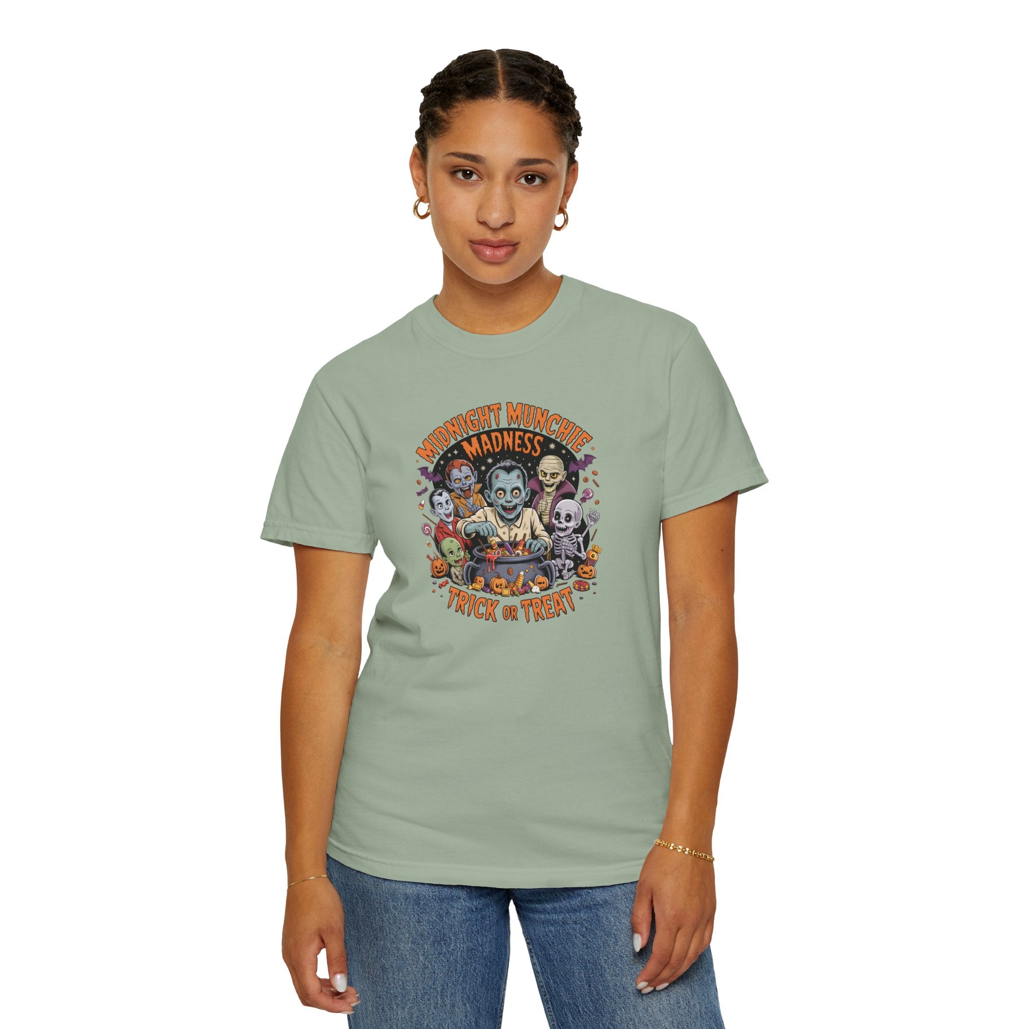 Comfort Colors Midnight Munchie Madness Halloween Shirt, Trick or Treat Tee