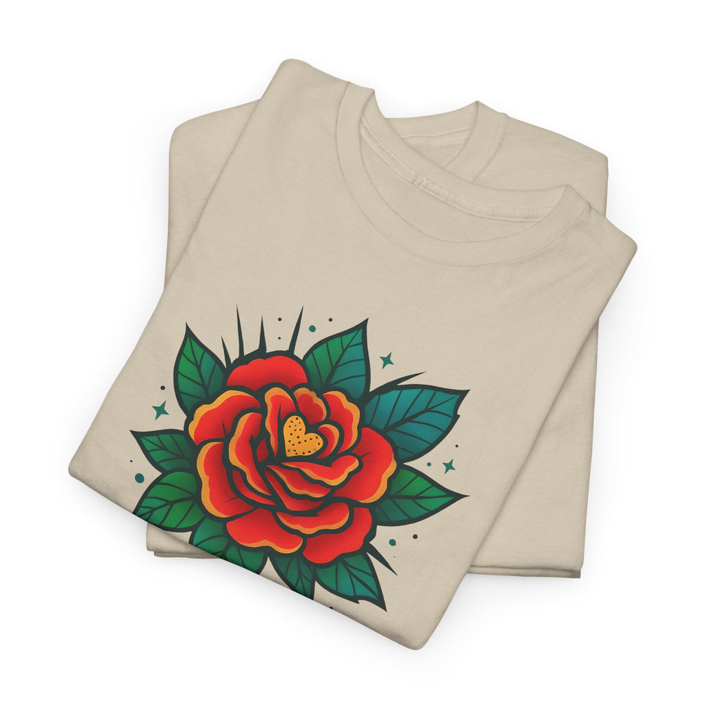 Bohemian Style Rose Floral Design Shirt, Floral Rose Shirt, Boho Tee, Graphic T-shirt