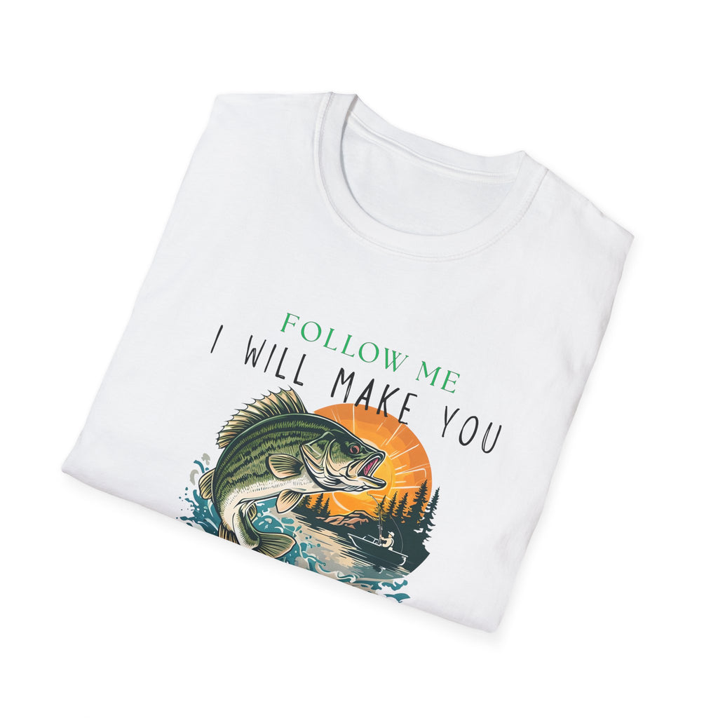 Fishers of Men Christian Fishing T-Shirt — Matthew 4:19 Faith Tee