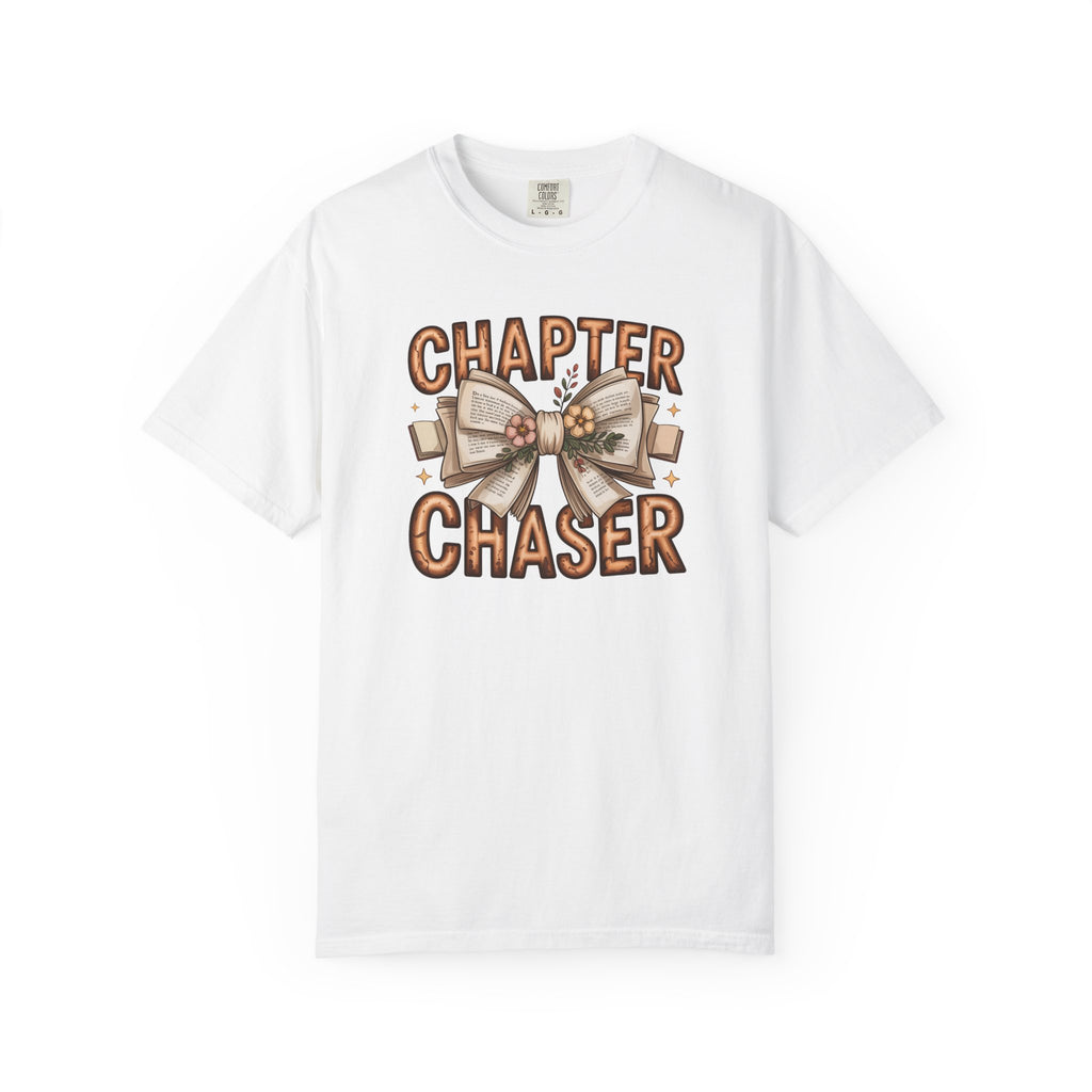 Comfort Colors® Chapter Chaser Garment-Dyed T-shirt - Cozy Gift for Book Lovers, Reading Enthusiasts, Book Club Shirt