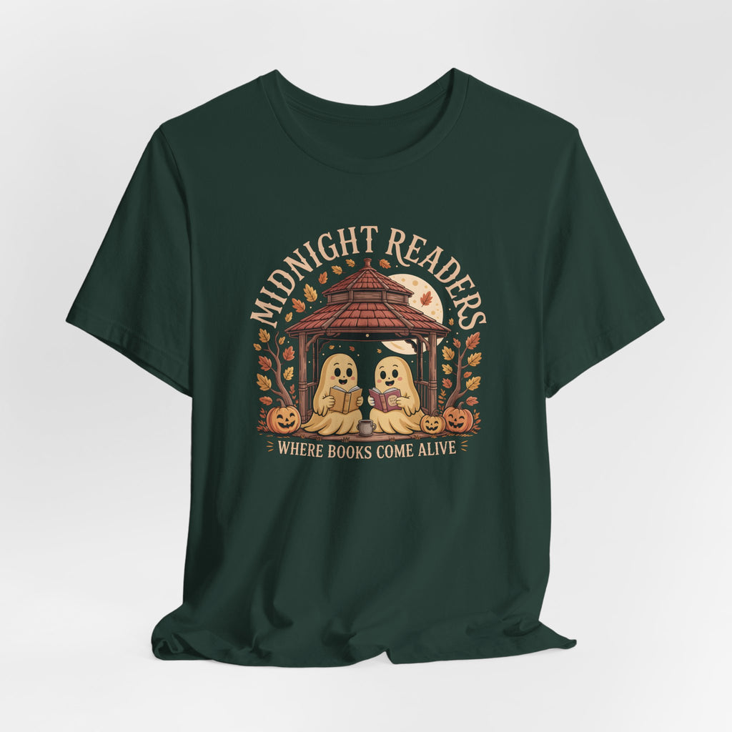 Midnight Readers Tee - Cozy Halloween Shirt, Reading Gifts, Book Lovers Tee, Fall Apparel, Spooky Season Outfit