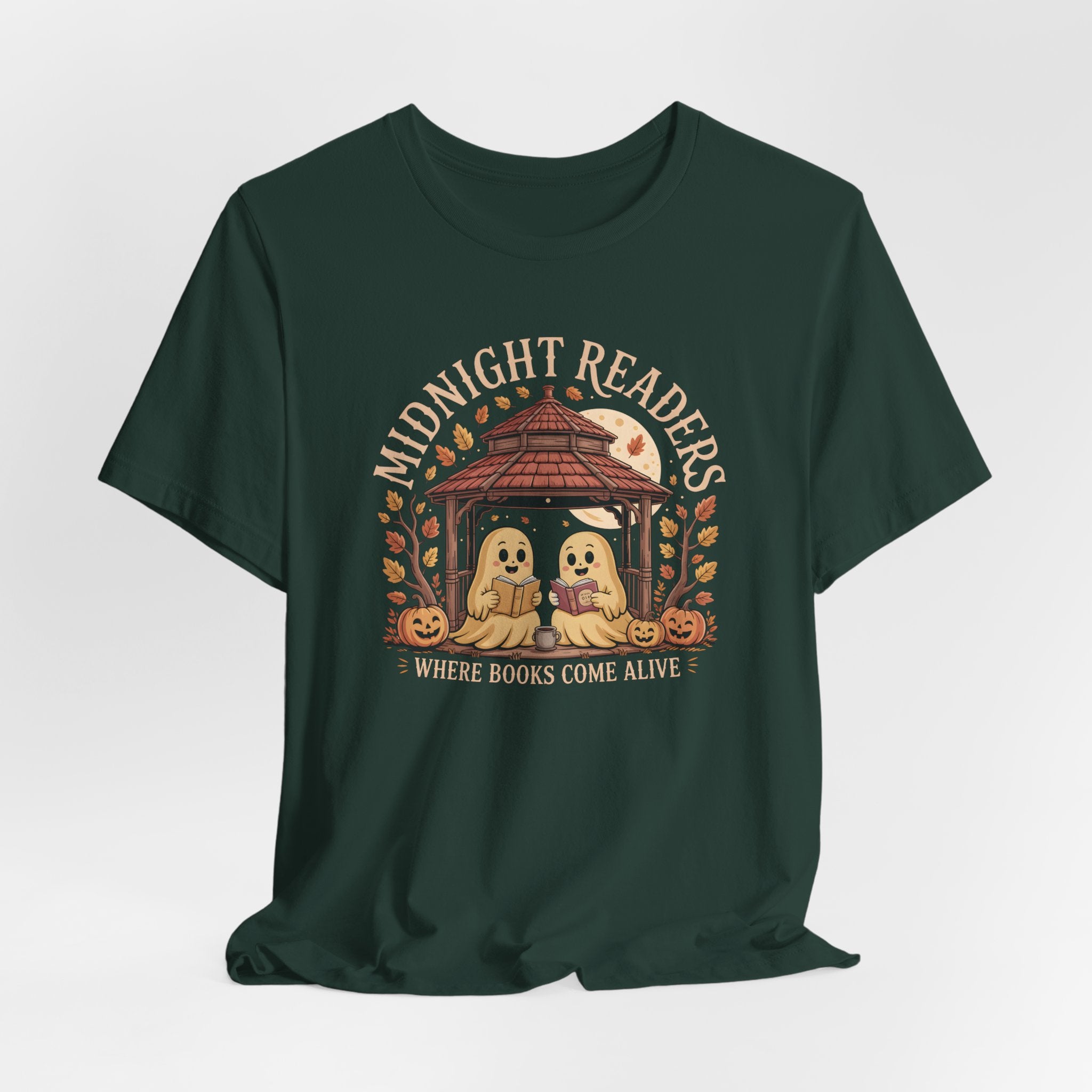 Midnight Readers Tee - Cozy Halloween Shirt, Reading Gifts, Book Lovers Tee, Fall Apparel, Spooky Season Outfit