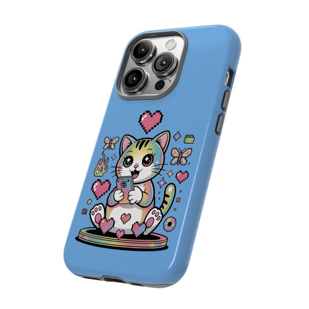 Kawaii Pixel Cat Hearts phone case | Tough Case iPhone 17, 16, 15, 14, 13, iPhone Pro 17, 16, 15, 14, 13, iPhone Pro Max 17, 16, 15, 14, 13
