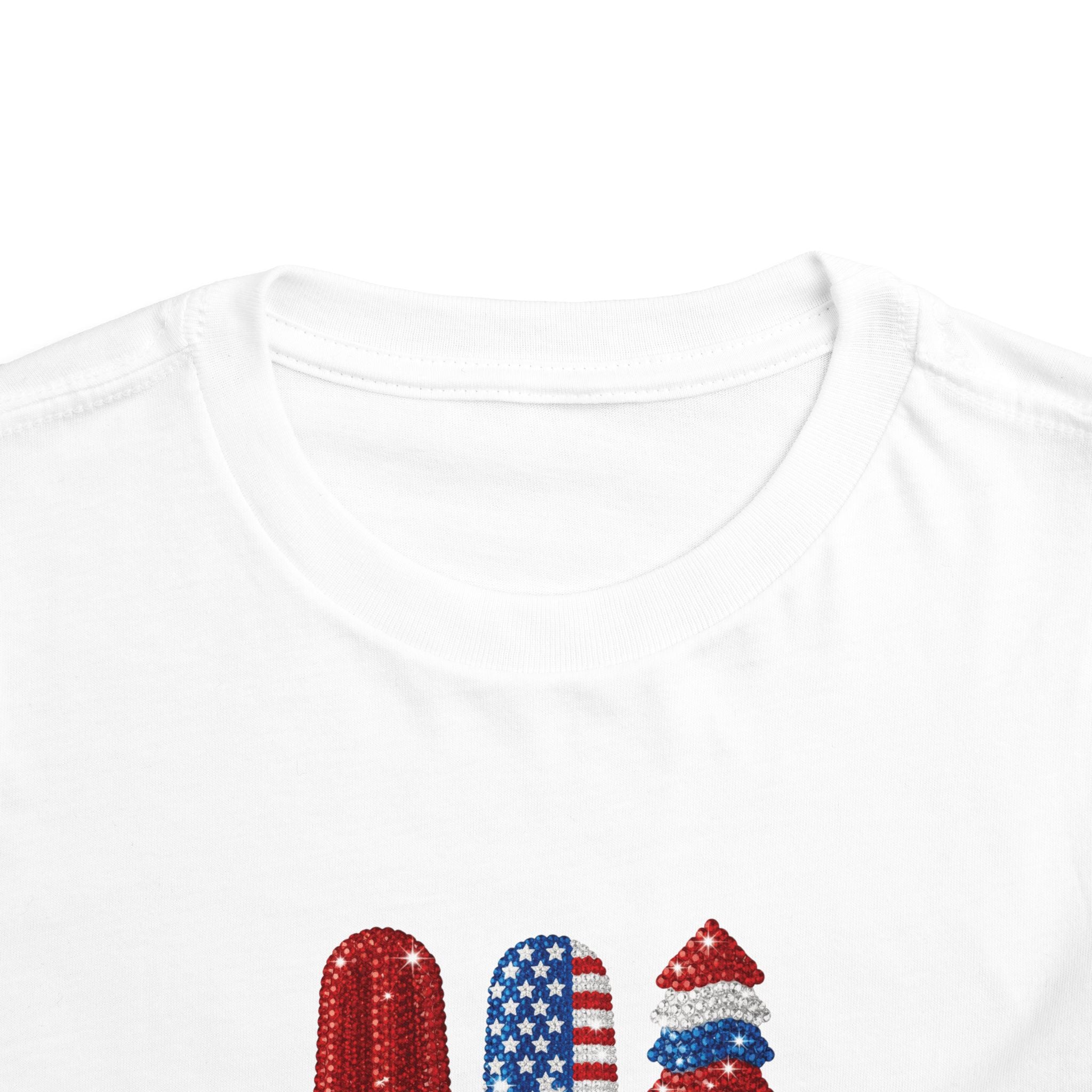 Toddler Short Sleeve Tee - Taste Like Freedom, 4th of July Tee