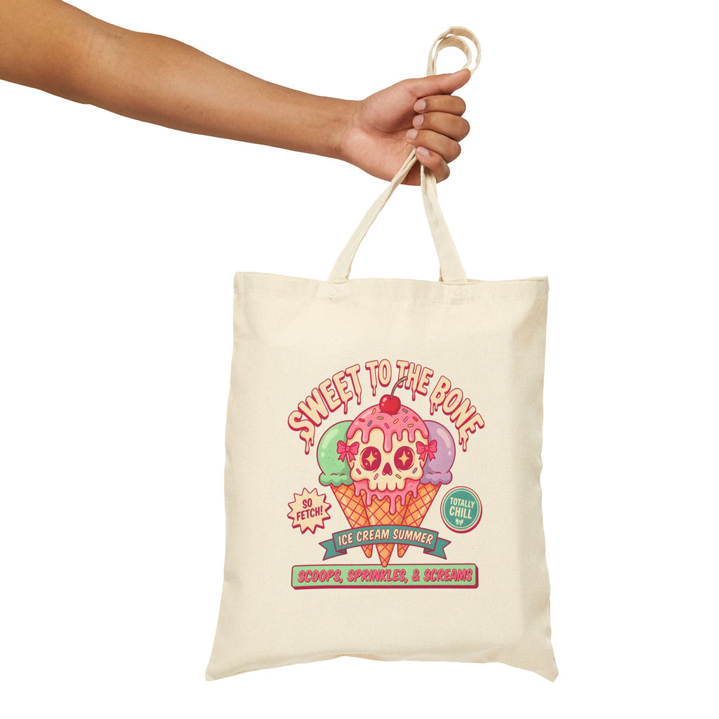 MsDembeauty Summer Collection: Ice Cream Skull Tote Bag