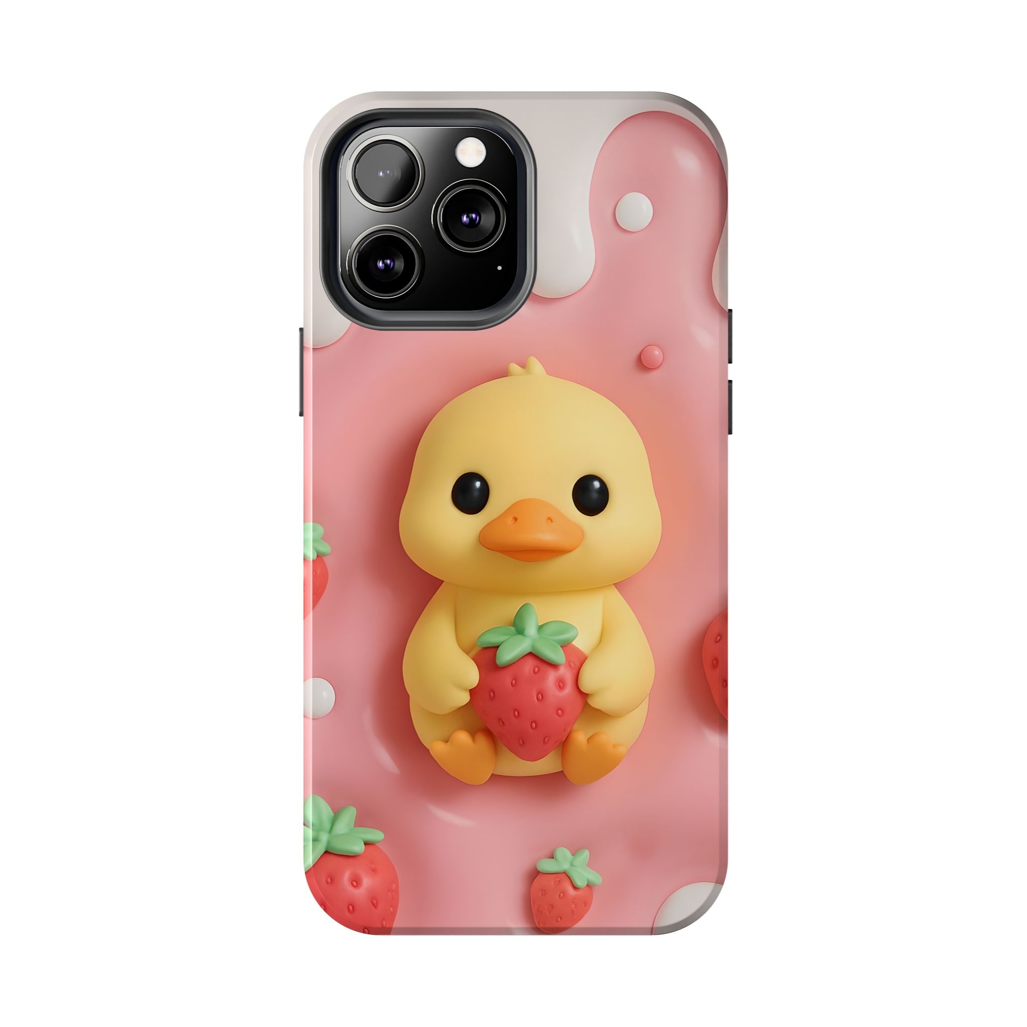 Cute Duck Phone Case for iPhone 17, 16, 15, 14, 13, iPhone Pro 16, 15, 14, 13, iPhone Pro Max 16, 15, 14, 13, Samsung S24, S23, S22, S21