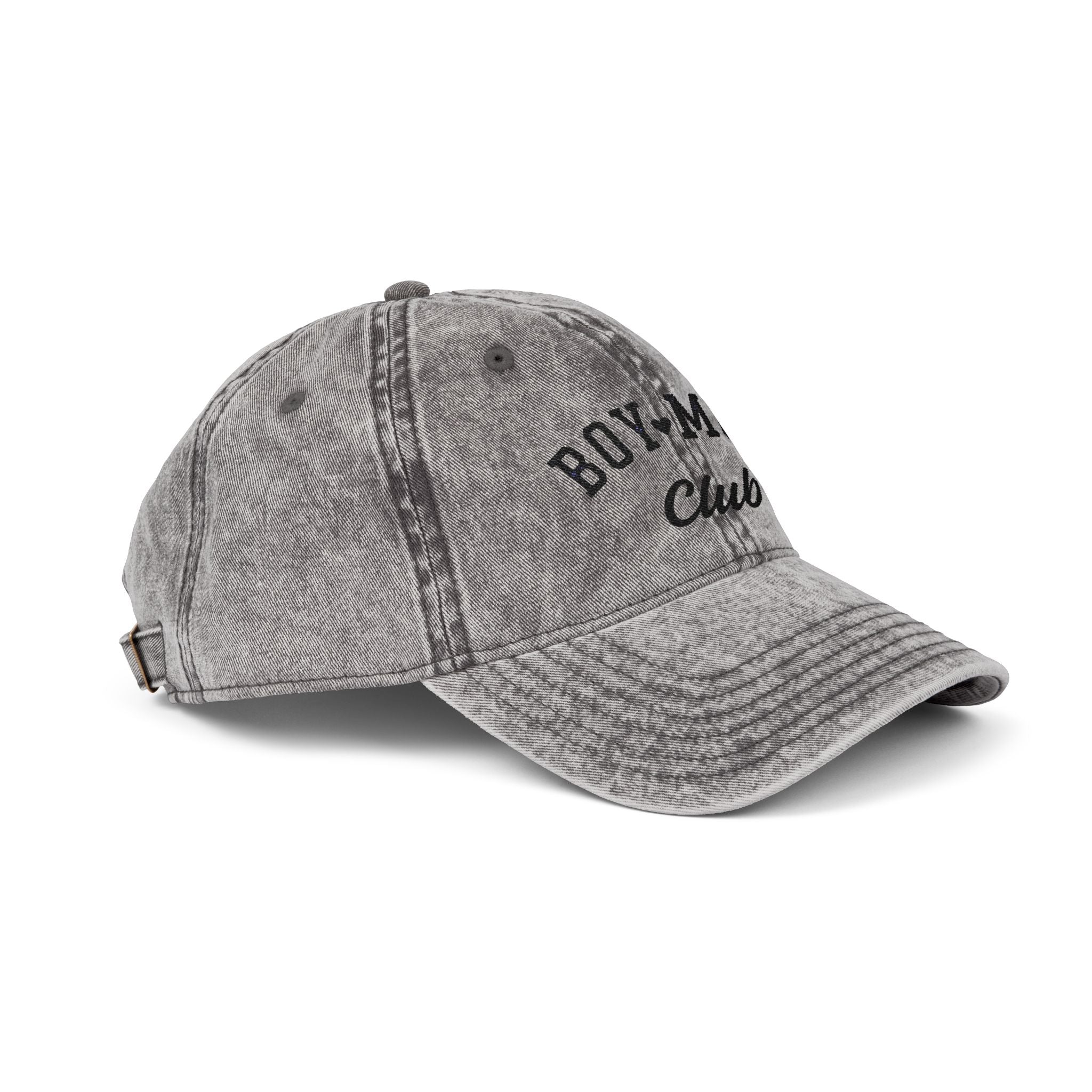 Embroidered Boy Mom Club Cap | Vintage Washed Baseball Hat