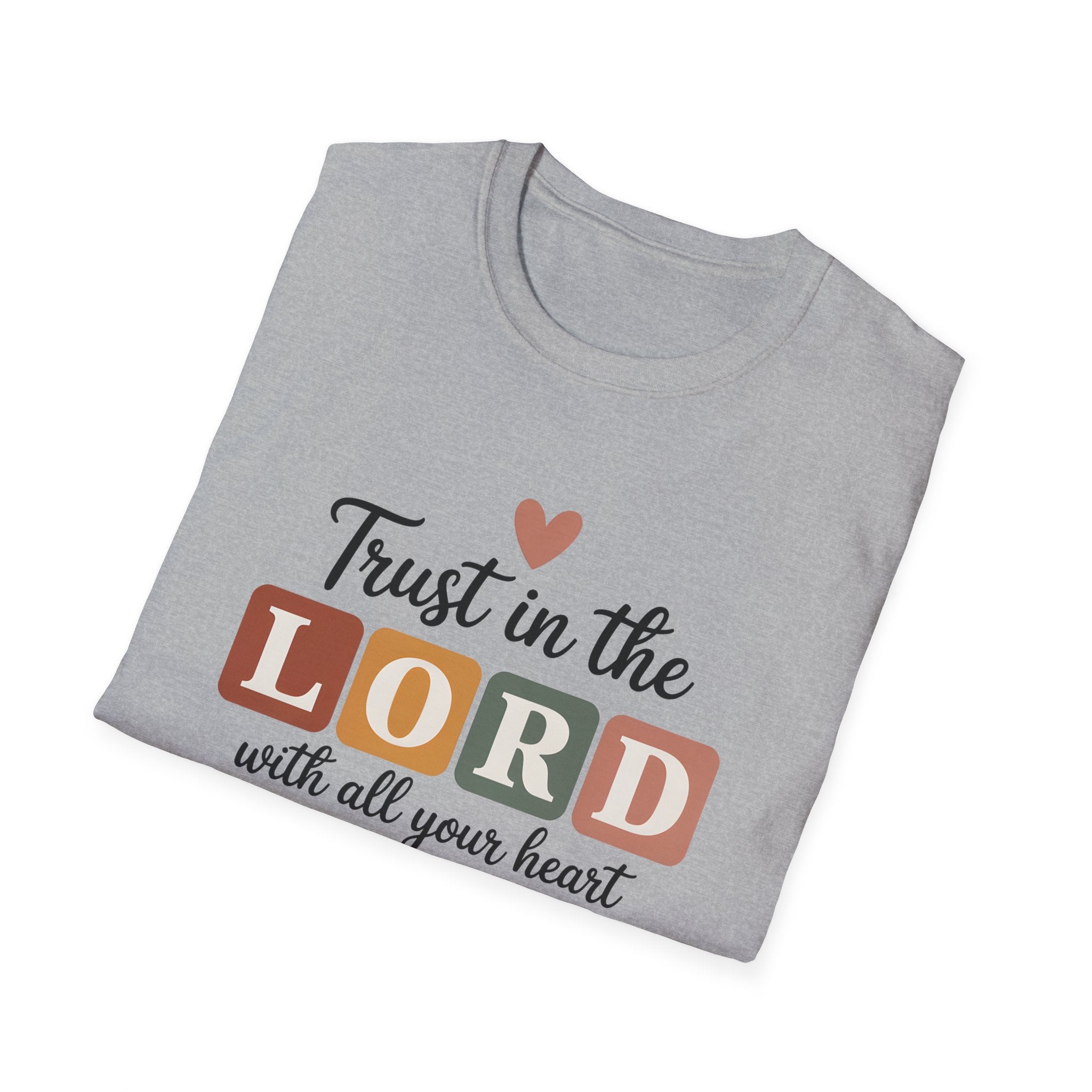 Trust in the Lord T-Shirt – Proverbs 3:5 Faith Tee