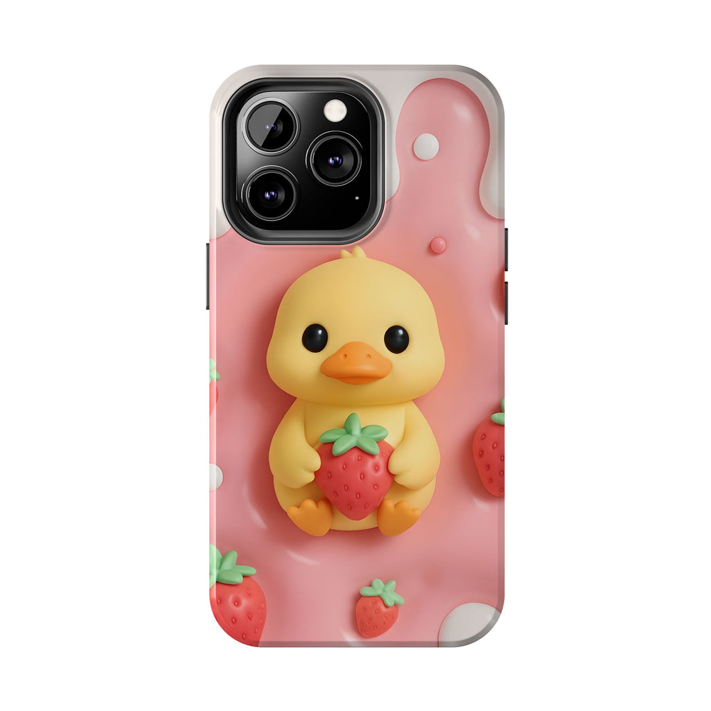 Cute Duck Phone Case for iPhone 17, 16, 15, 14, 13, iPhone Pro 16, 15, 14, 13, iPhone Pro Max 16, 15, 14, 13, Samsung S24, S23, S22, S21