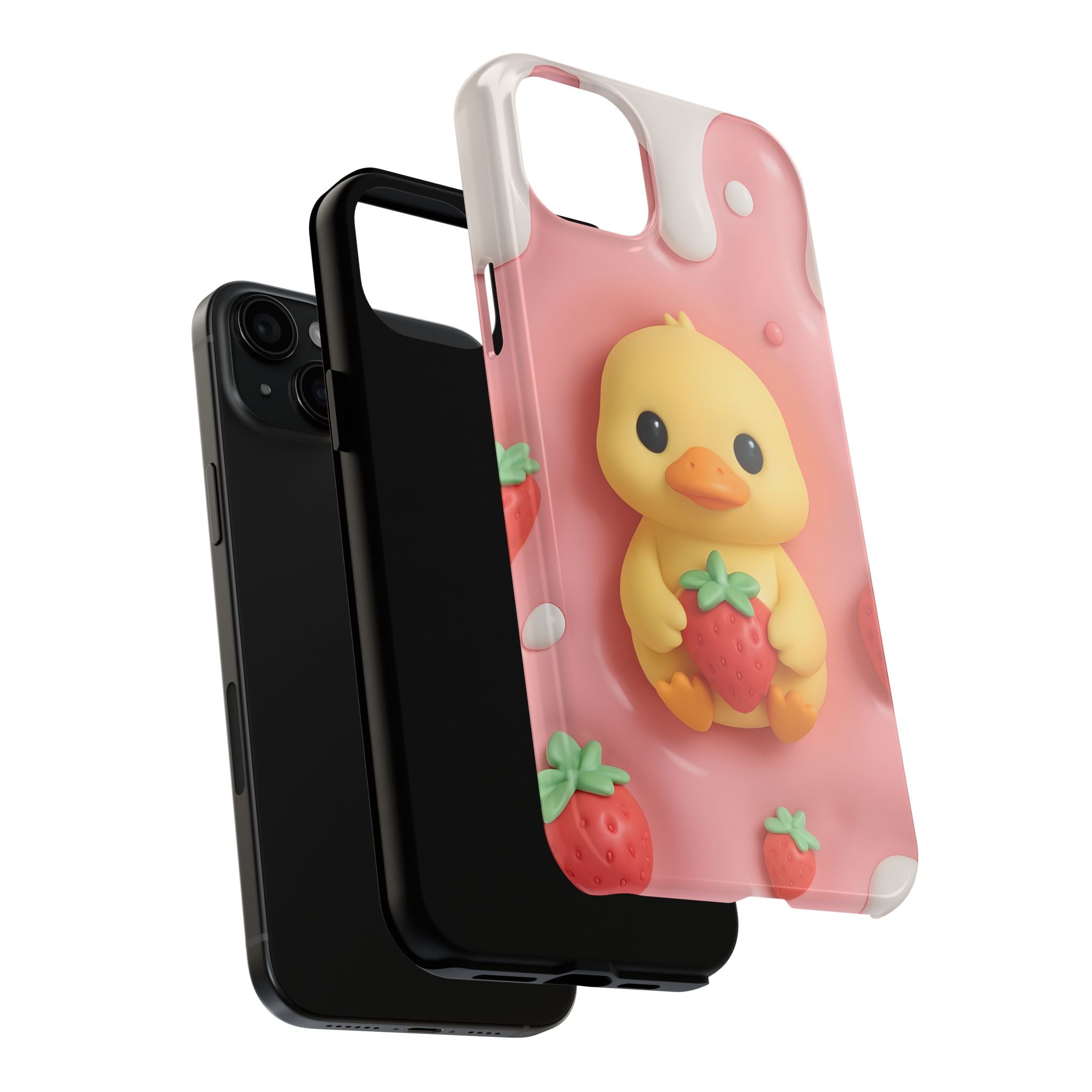 Cute Duck Phone Case for iPhone 17, 16, 15, 14, 13, iPhone Pro 16, 15, 14, 13, iPhone Pro Max 16, 15, 14, 13, Samsung S24, S23, S22, S21