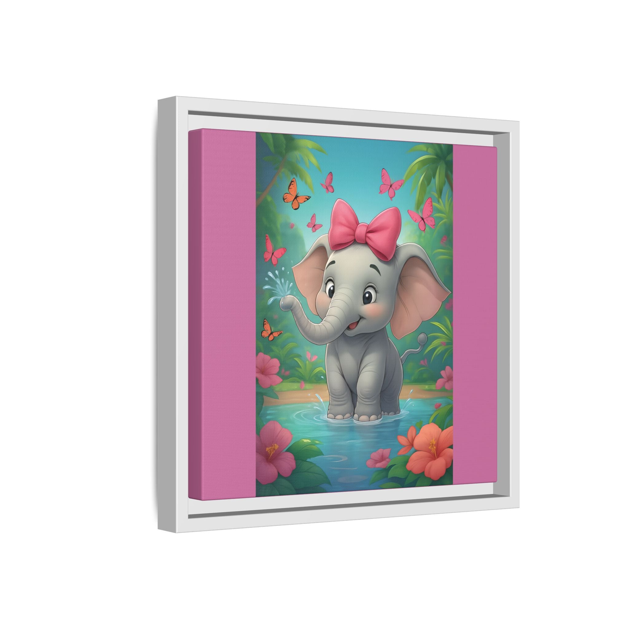 Framed Kids Elephant Wall Print, Kids Bedroom Art, Nursery Art, Baby Room Decor, Animal Art, Child's Room Gift, Playroom Wall Art