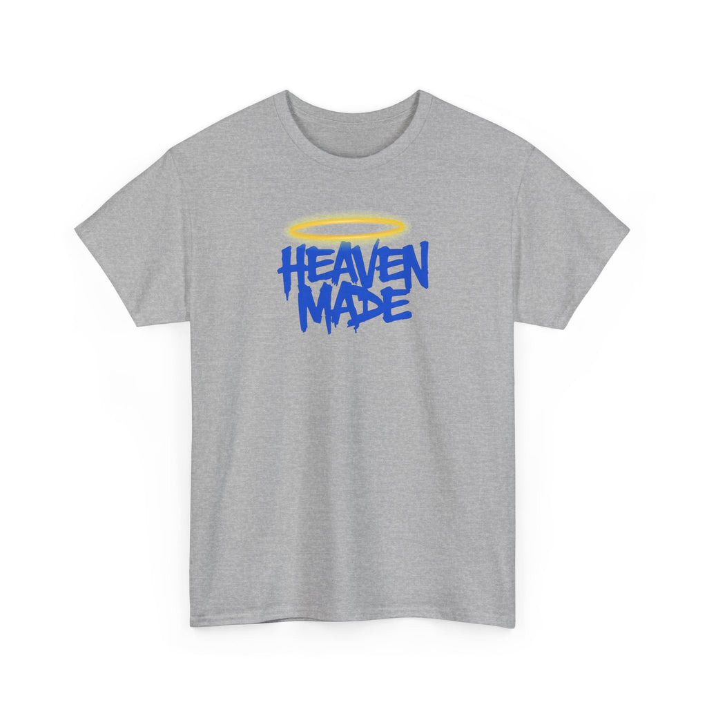 Heaven Made Unisex Heavy Cotton Tee, Trendy Graphic Tee, Casual Streetwear, Gift for Friends, Everyday Wear, Unique T-Shirt