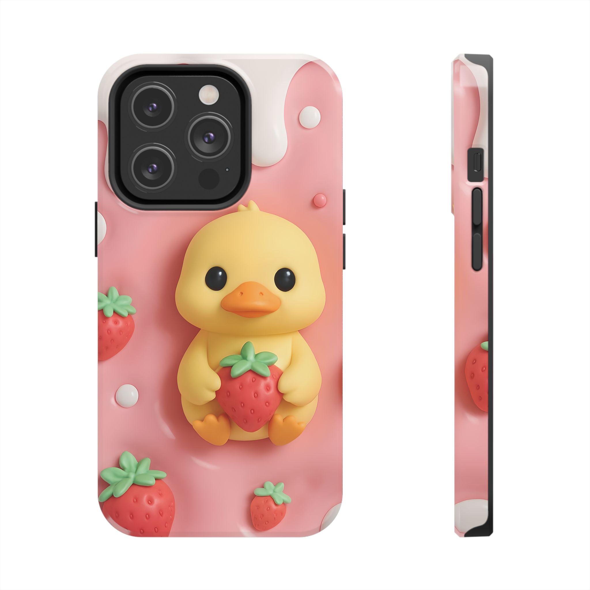 Cute Duck Phone Case for iPhone 17, 16, 15, 14, 13, iPhone Pro 16, 15, 14, 13, iPhone Pro Max 16, 15, 14, 13, Samsung S24, S23, S22, S21