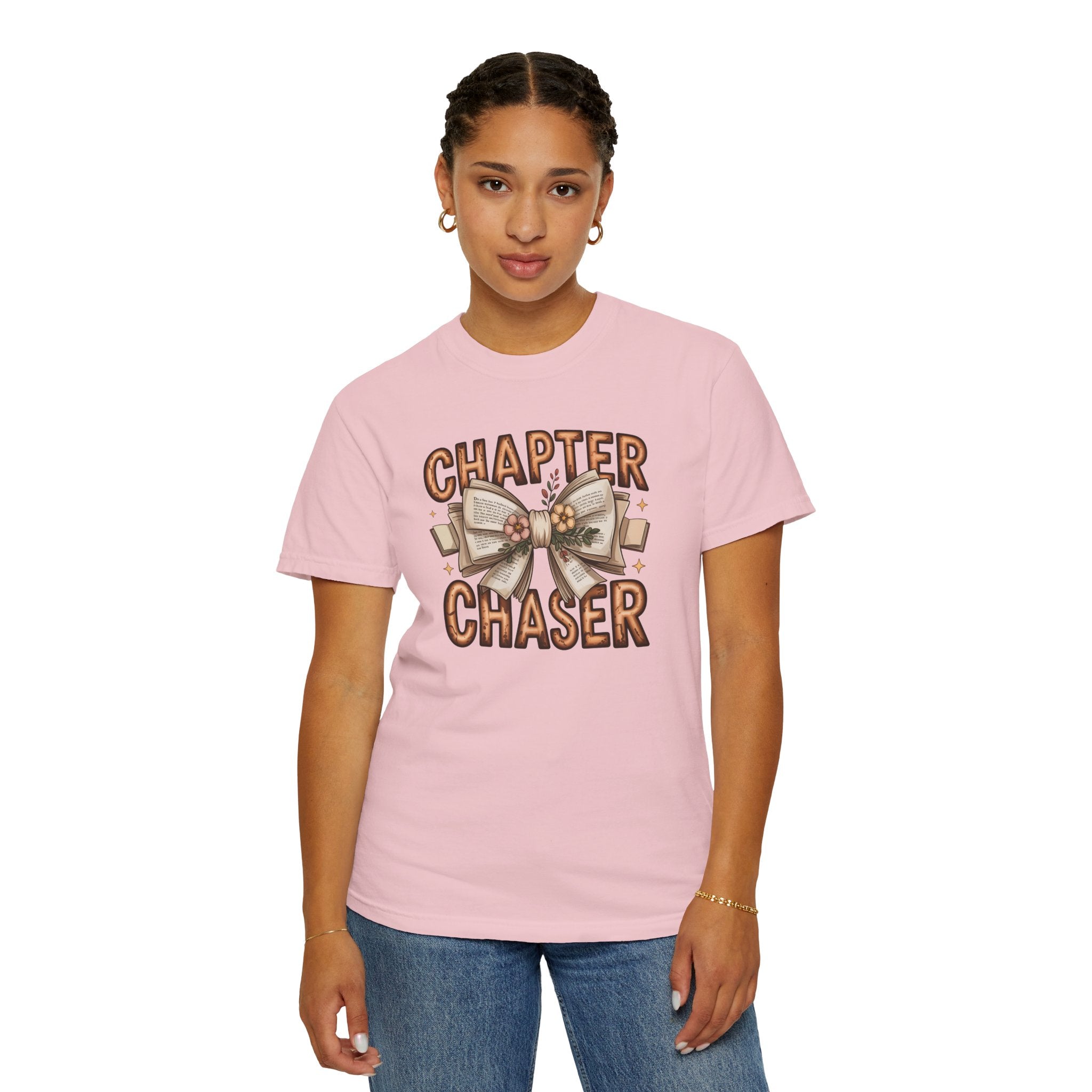 Comfort Colors® Chapter Chaser Garment-Dyed T-shirt - Cozy Gift for Book Lovers, Reading Enthusiasts, Book Club Shirt