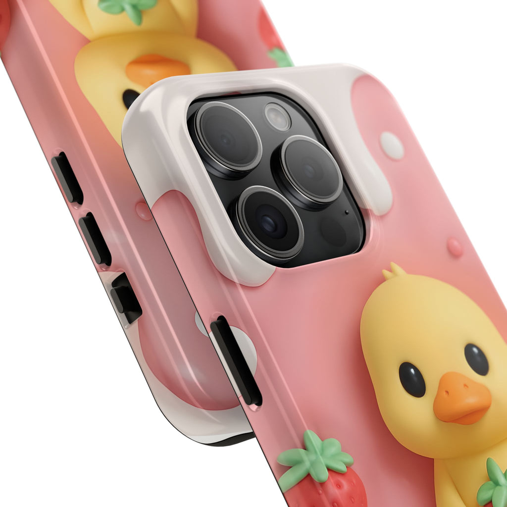 Cute Duck Phone Case for iPhone 17, 16, 15, 14, 13, iPhone Pro 16, 15, 14, 13, iPhone Pro Max 16, 15, 14, 13, Samsung S24, S23, S22, S21