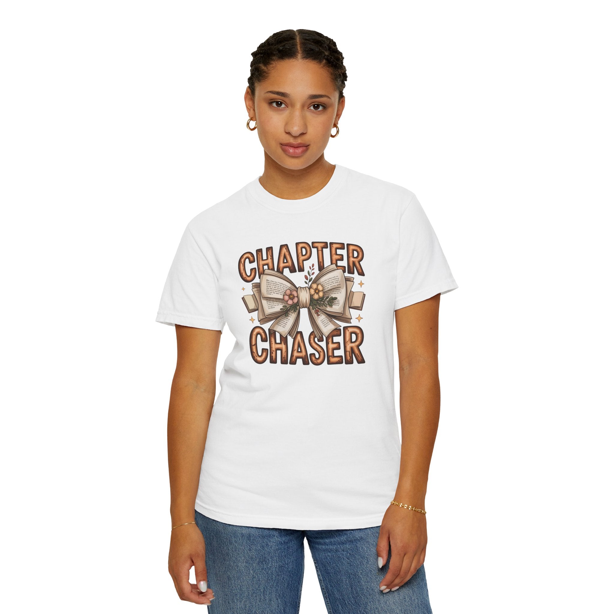 Comfort Colors® Chapter Chaser Garment-Dyed T-shirt - Cozy Gift for Book Lovers, Reading Enthusiasts, Book Club Shirt