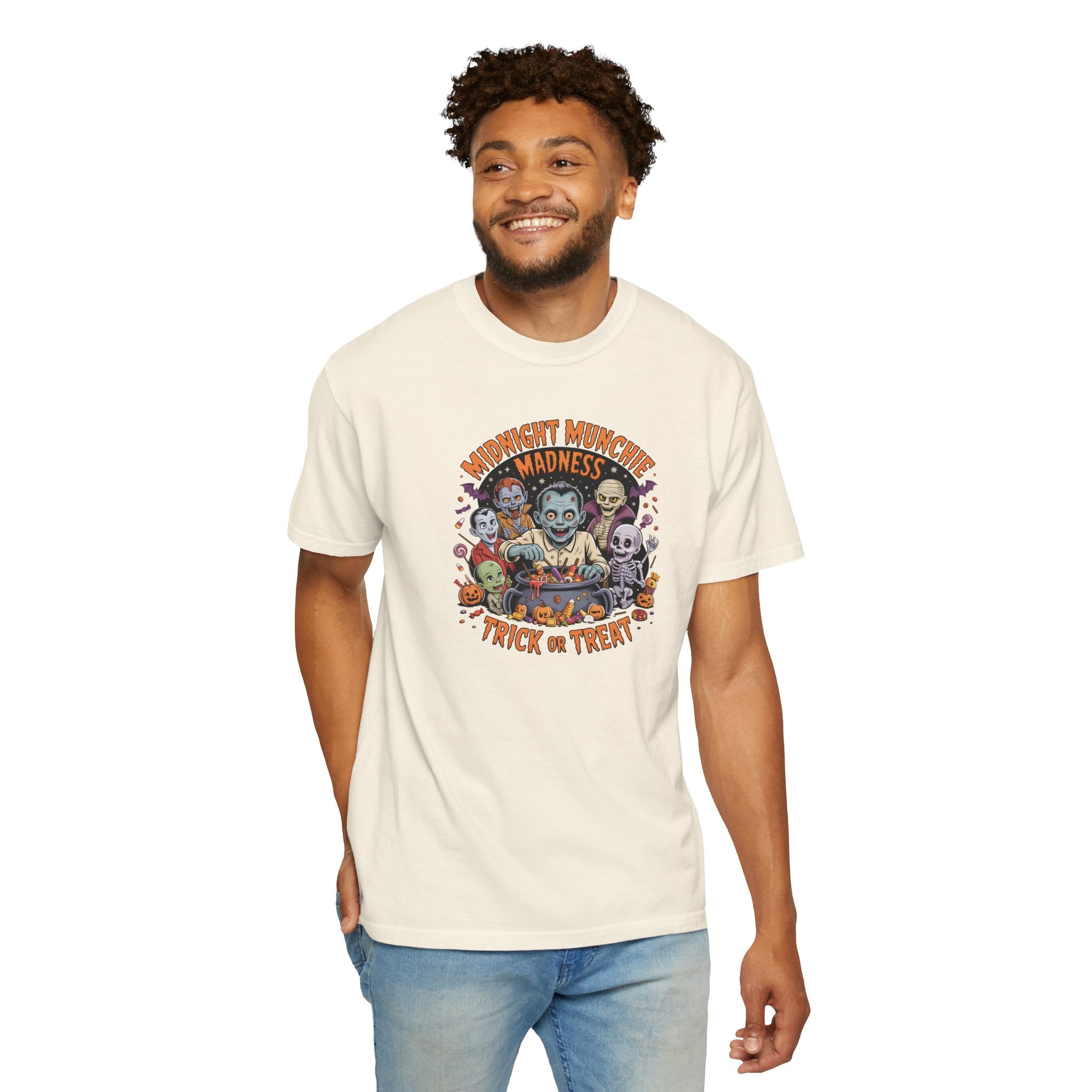 Comfort Colors Midnight Munchie Madness Halloween Shirt, Trick or Treat Tee