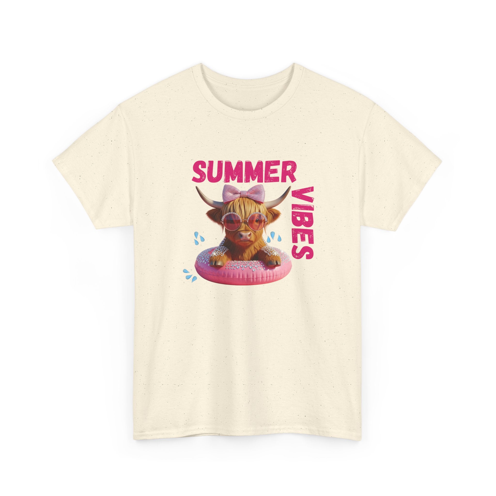 Summer Vibes Tee, Cute Summer Shirt, Relaxed Fit T-Shirt, Beachwear Top, Gift for Friends, Summer Party Apparel