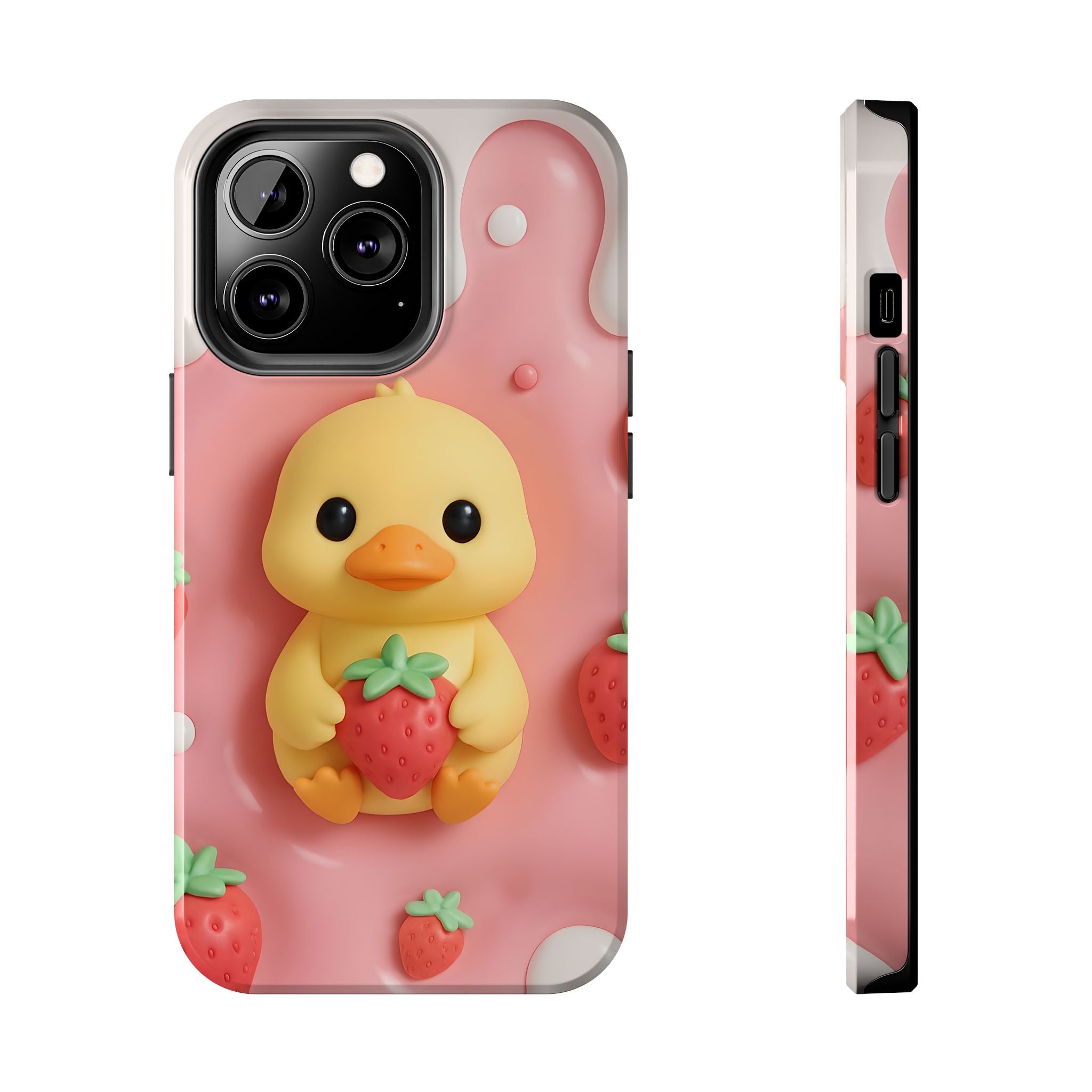 Cute Duck Phone Case for iPhone 17, 16, 15, 14, 13, iPhone Pro 16, 15, 14, 13, iPhone Pro Max 16, 15, 14, 13, Samsung S24, S23, S22, S21