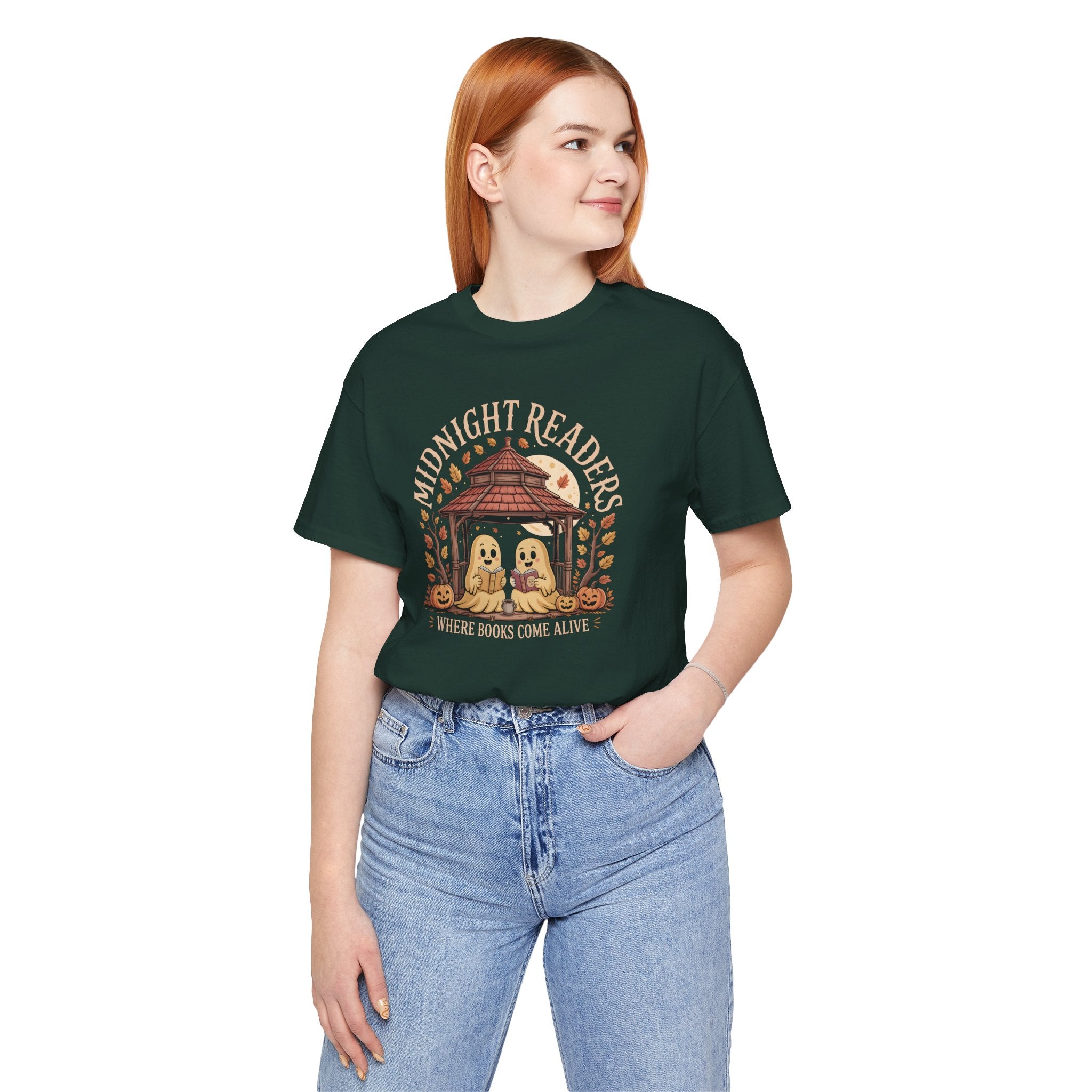 Midnight Readers Tee - Cozy Halloween Shirt, Reading Gifts, Book Lovers Tee, Fall Apparel, Spooky Season Outfit