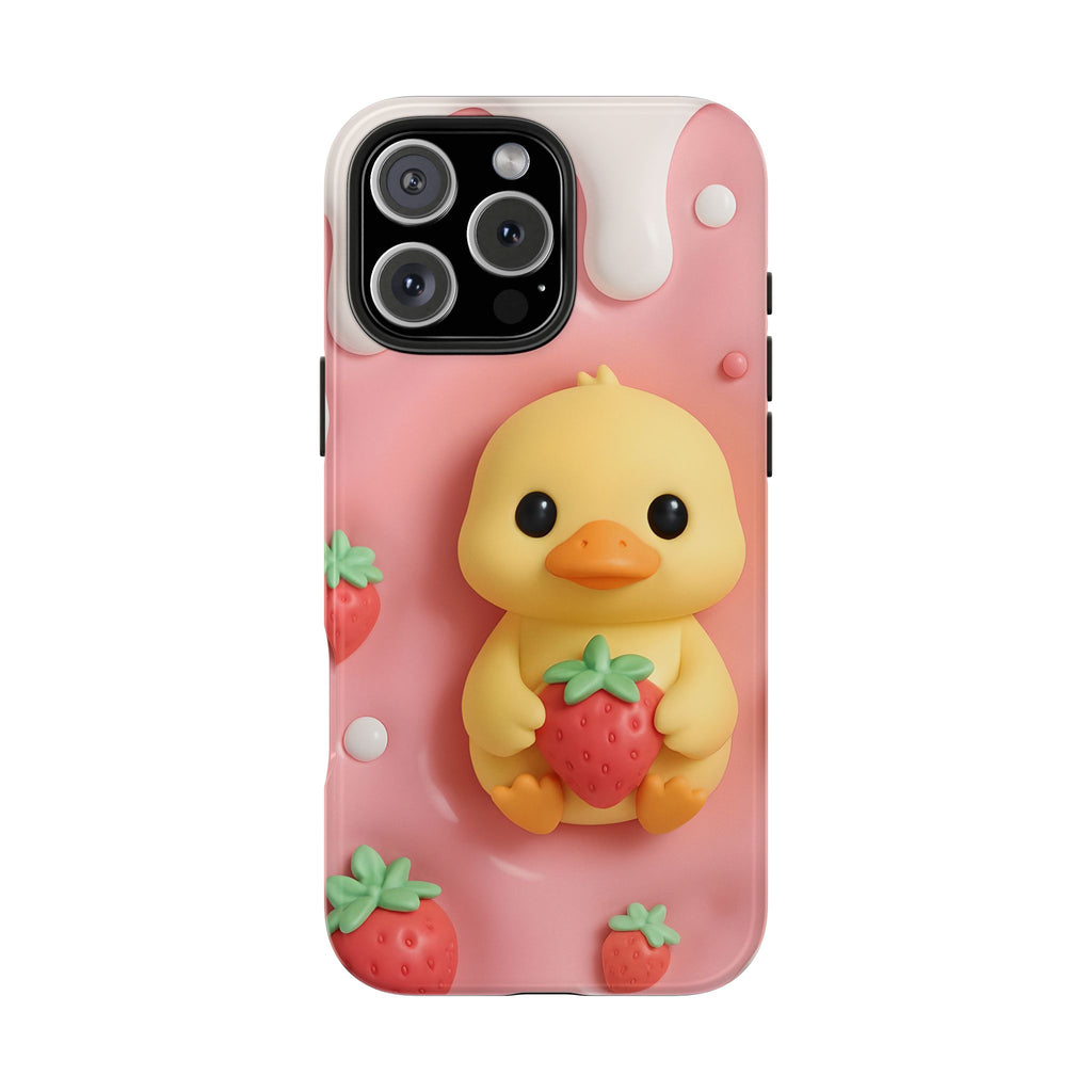 Cute Duck Phone Case for iPhone 17, 16, 15, 14, 13, iPhone Pro 16, 15, 14, 13, iPhone Pro Max 16, 15, 14, 13, Samsung S24, S23, S22, S21