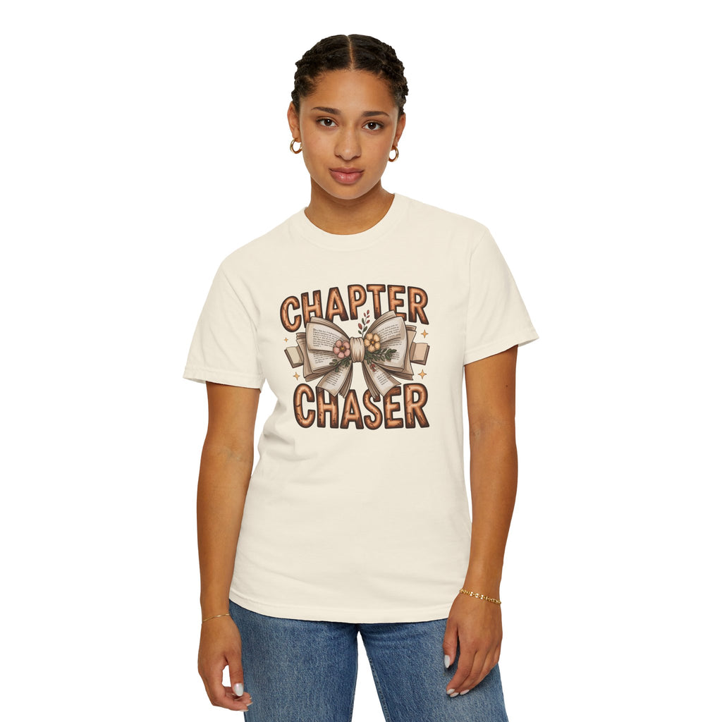 Comfort Colors® Chapter Chaser Garment-Dyed T-shirt - Cozy Gift for Book Lovers, Reading Enthusiasts, Book Club Shirt