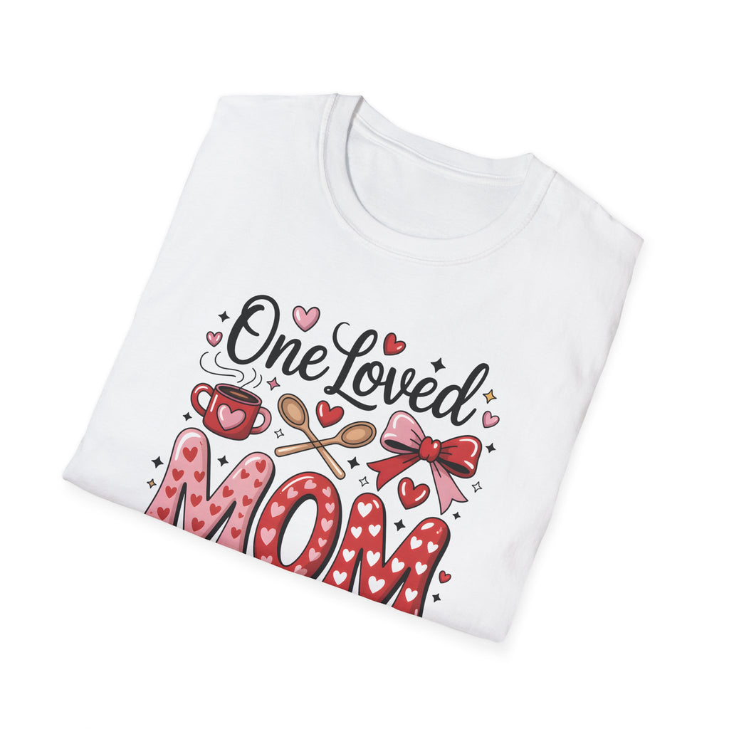 One Loved Mom T-Shirt — Cute Heart & Bow Mother's Day Tee