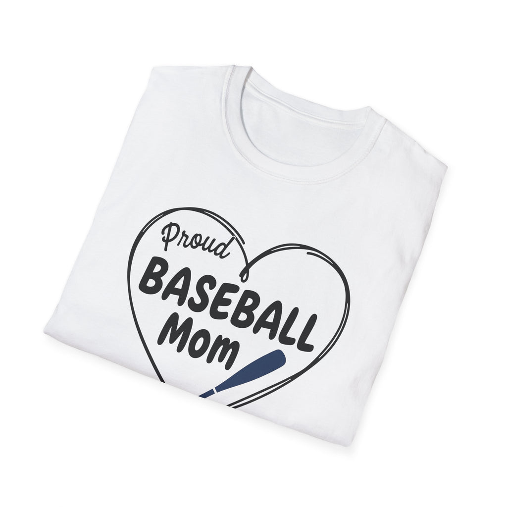 Proud Baseball Mom T-Shirt | Casual Mom Game Day Tee