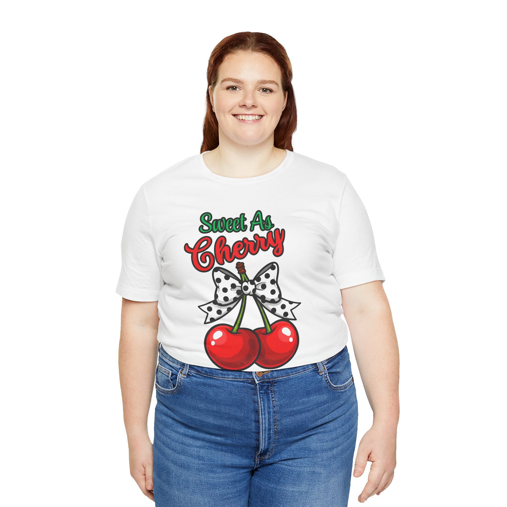 Sweet As Cherry Tee | Cute Summer Shirt, Casual Gift, Trendy Graphic Tee, Fun Fruit T-Shirt, Cherry Lover Apparel