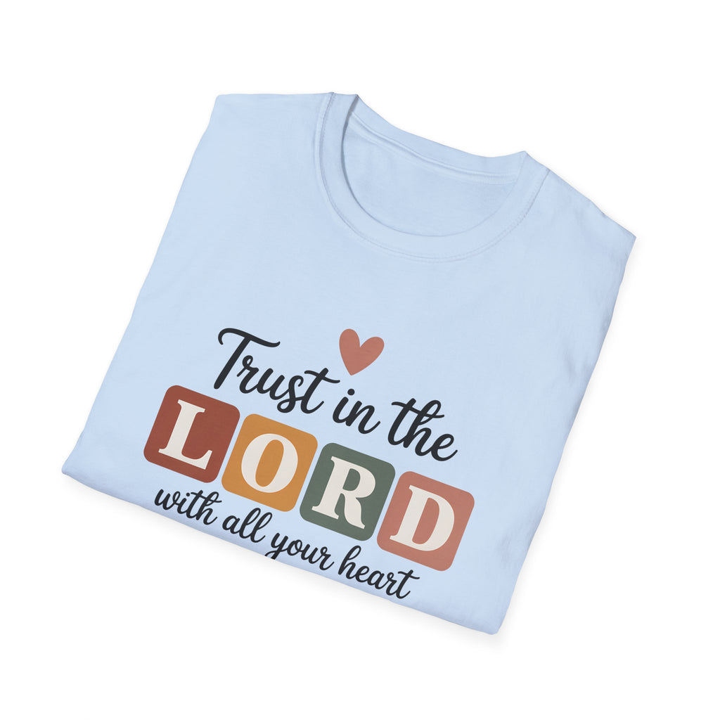 Trust in the Lord T-Shirt – Proverbs 3:5 Faith Tee