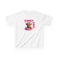 Girl's Summer Vibes Tee, Fun Cotton Shirt, Beach Wear, Vacation Outfit, Children's T-Shirt, Gifts for Kids