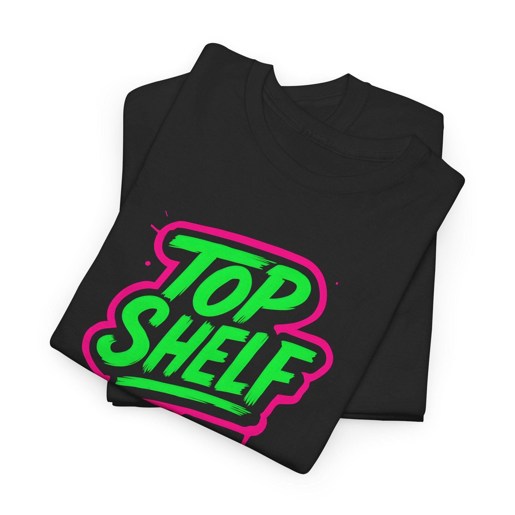 Top Shelf Vibrant Graphic Tee, Casual Wear