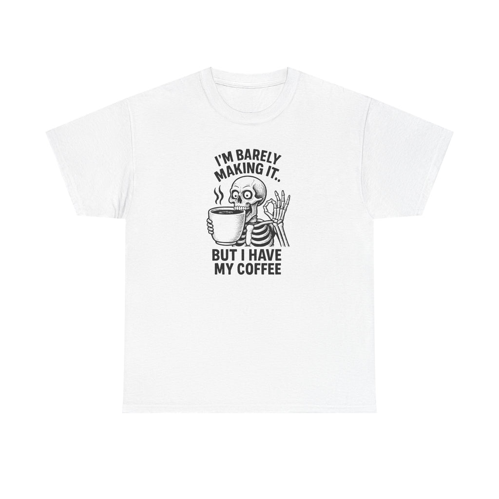 Coffee Skeleton Tee, Funny Graphic T-Shirt for Coffee Lovers, Unisex Heavy Cotton Tee, Perfect for Casual Outings, Gifts for Him/Her, [...]