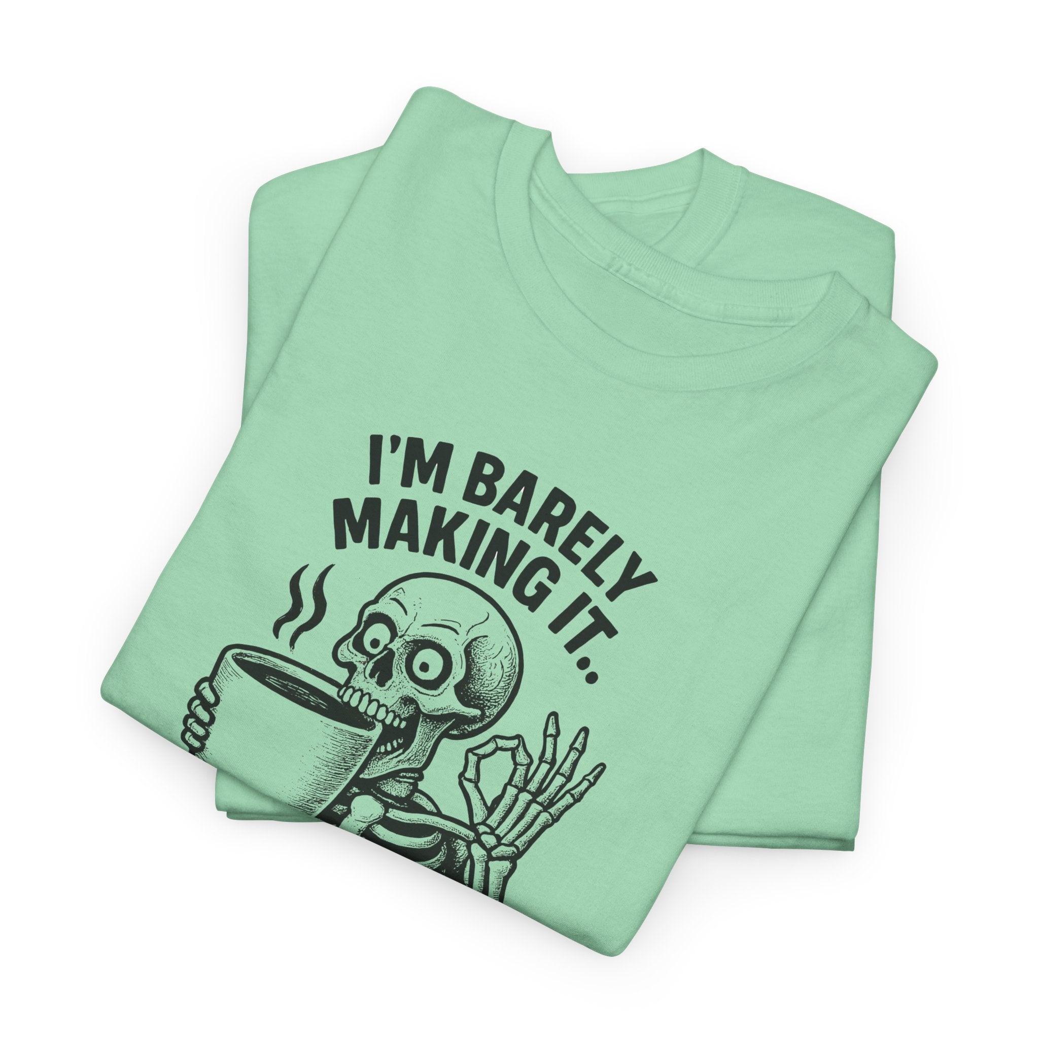 Coffee Skeleton Tee, Funny Graphic T-Shirt for Coffee Lovers, Unisex Heavy Cotton Tee, Perfect for Casual Outings, Gifts for Him/Her, [...]