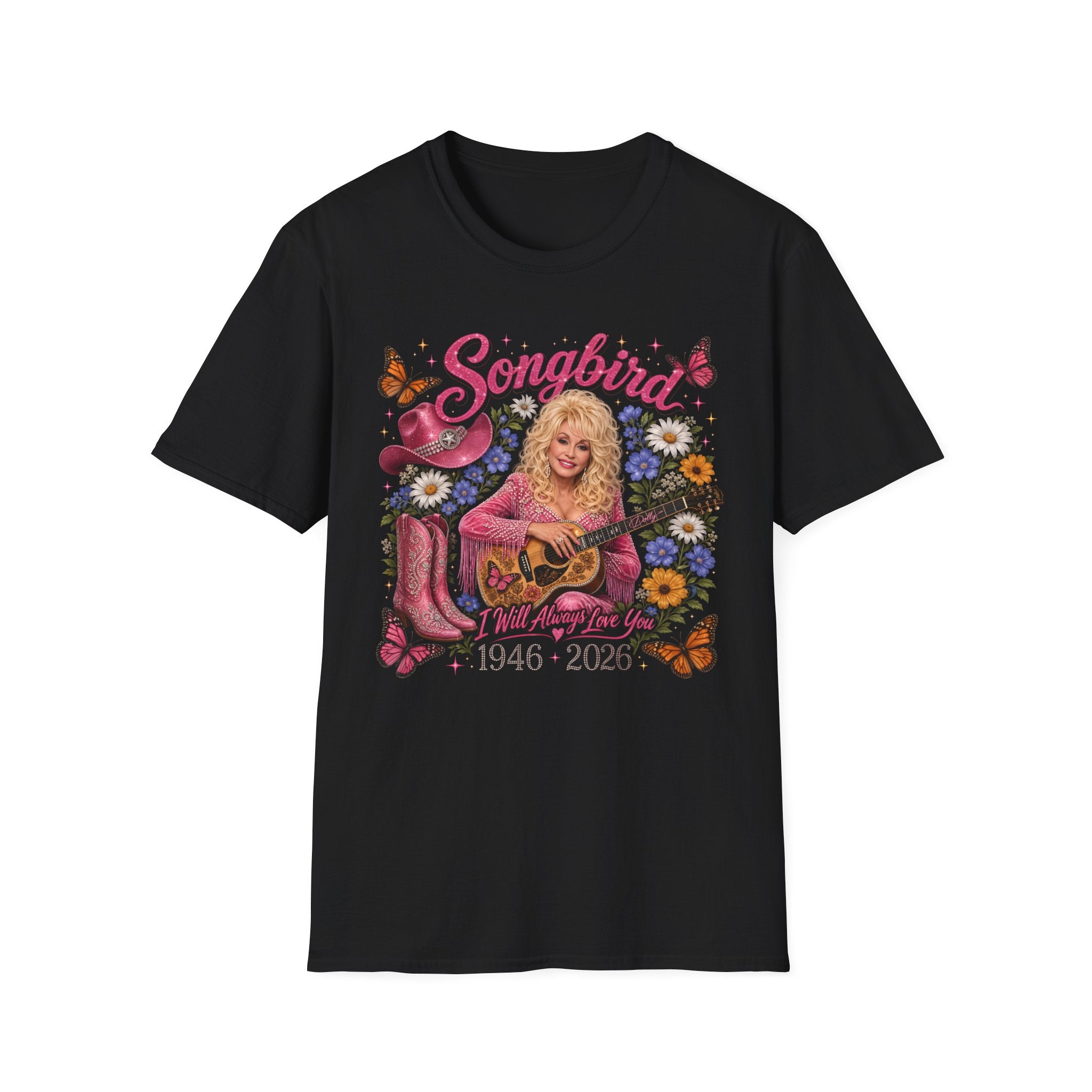 "Songbird" Memorial Dolly Parton Graphic Tee (1946–2025)