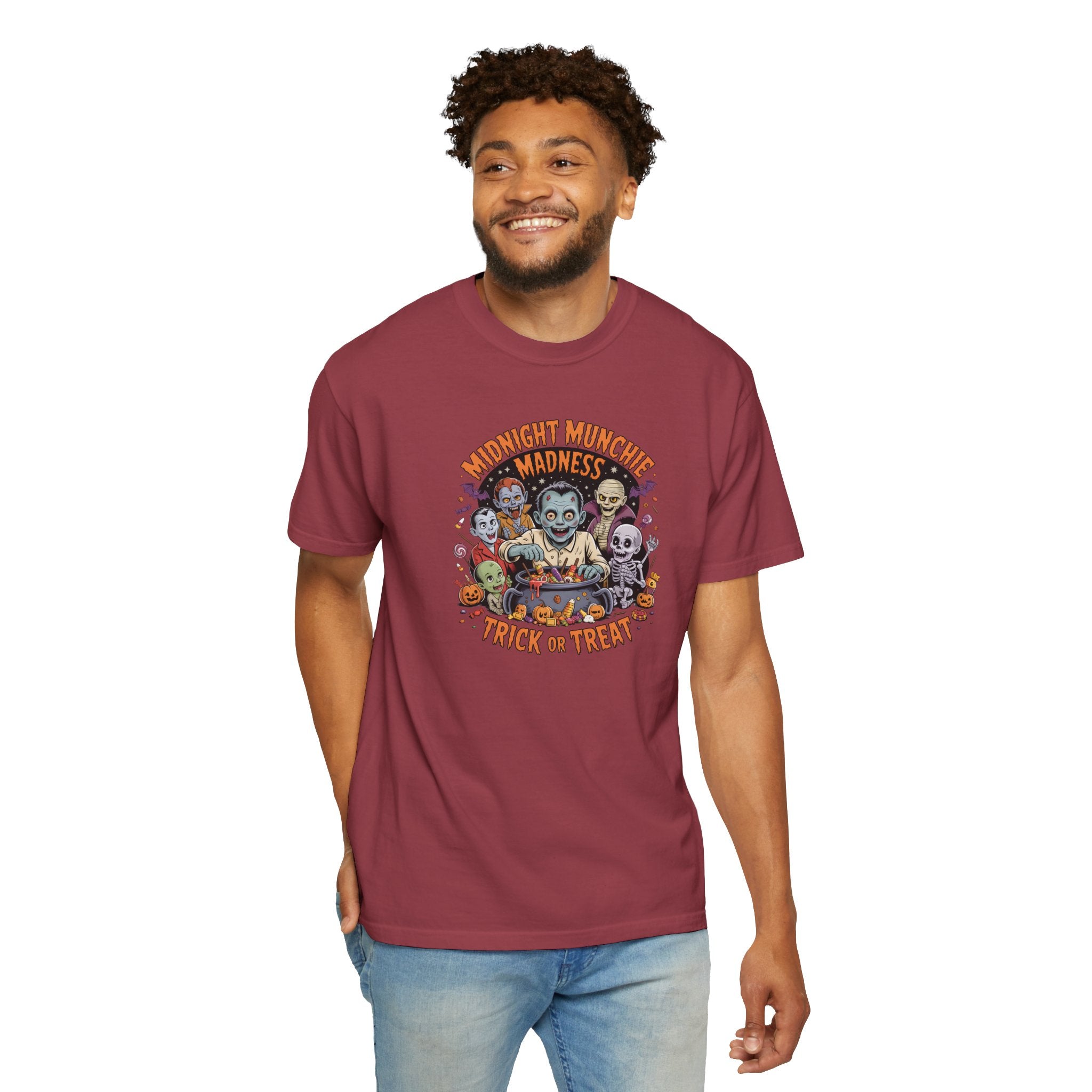 Comfort Colors Midnight Munchie Madness Halloween Shirt, Trick or Treat Tee