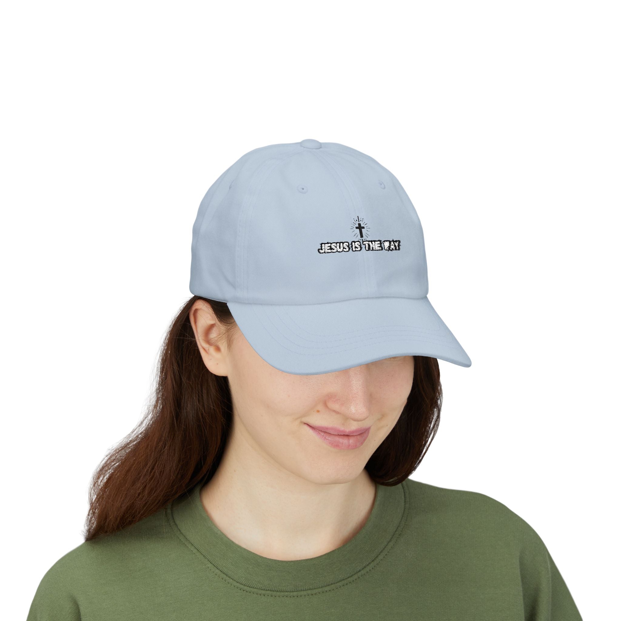 Jesus is the Way Classic Dad Embroidery Cap - Casual Hat, Religious Gift, Everyday Wear, Christian Fashion, Trendy Accessories