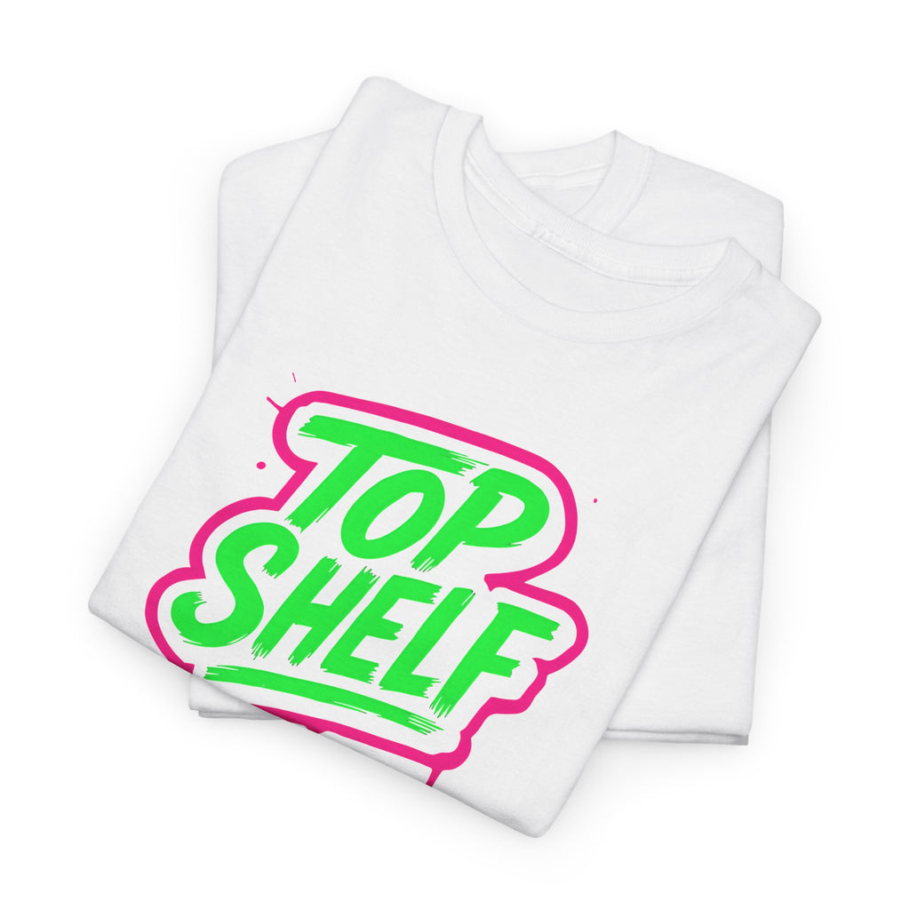 Top Shelf Vibrant Graphic Tee, Casual Wear