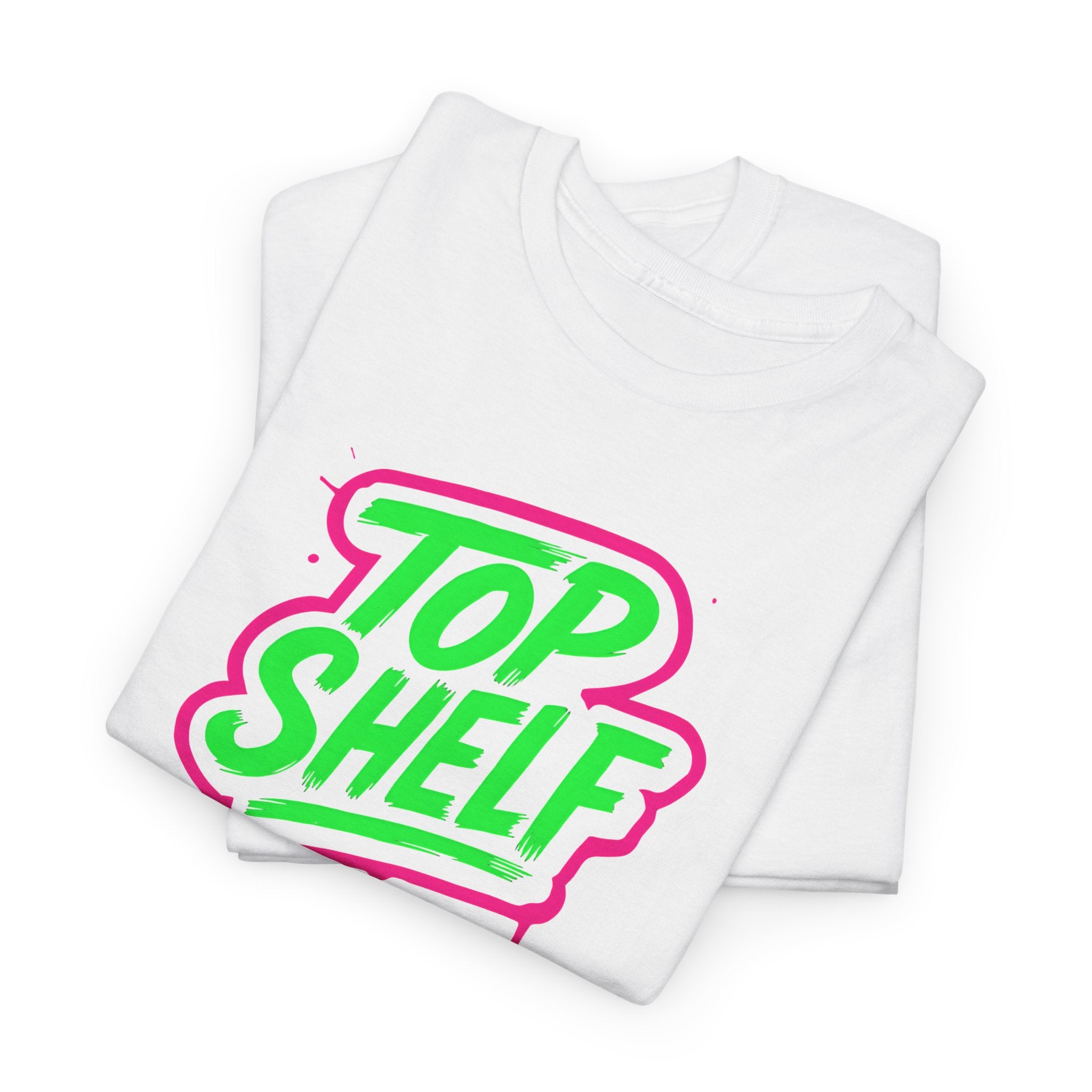Top Shelf Vibrant Graphic Tee, Casual Wear