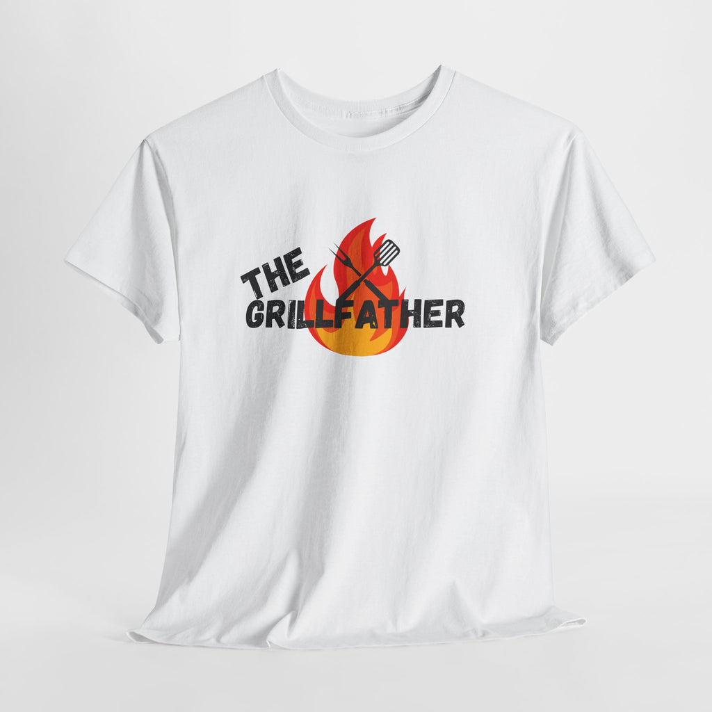 The Grillfather Tee - Perfect for BBQ Lovers, Father's Day, Cookouts, Unisex Cotton T-Shirt, Grilling Apparel, Gift for Dad