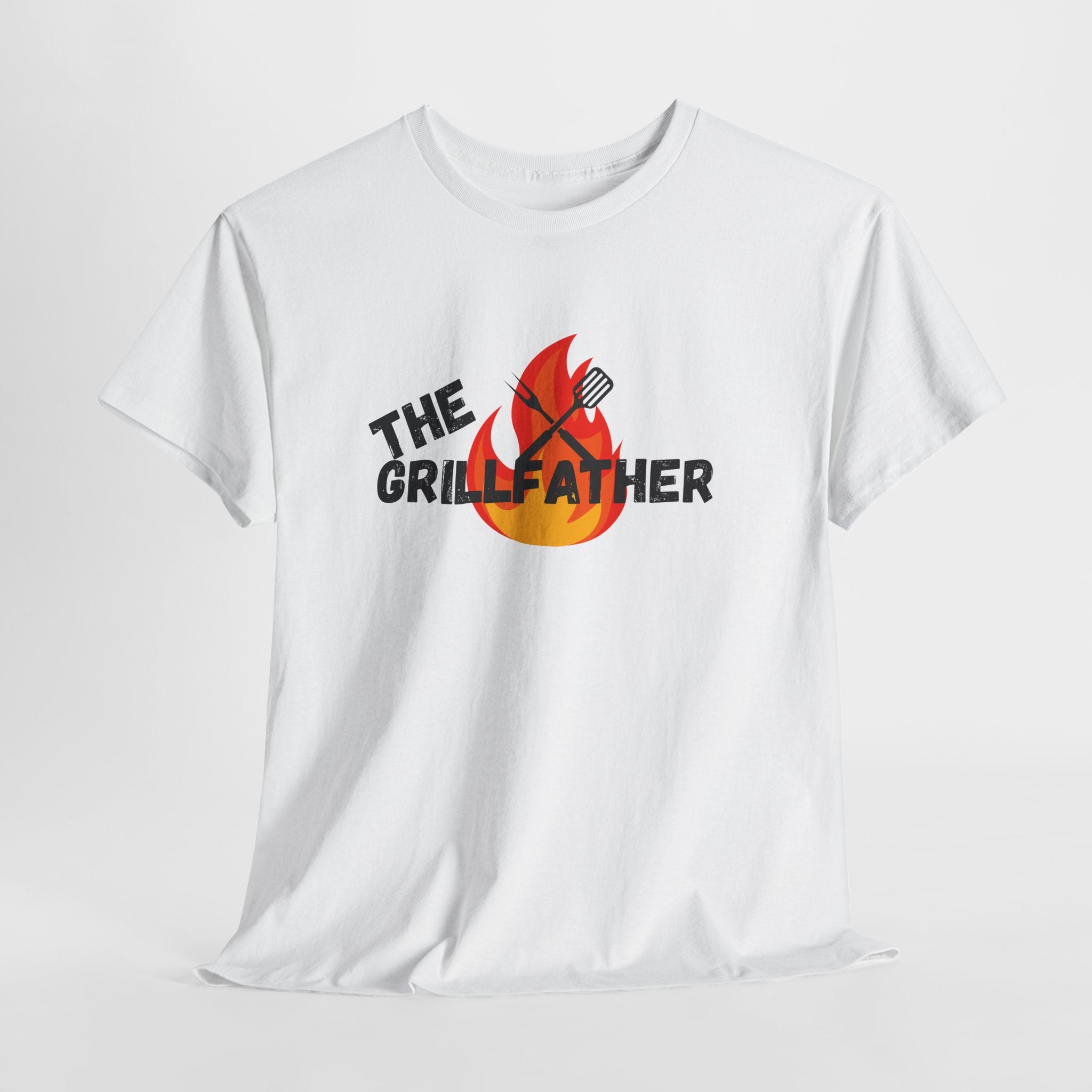 The Grillfather Tee - Perfect for BBQ Lovers, Father's Day, Cookouts, Unisex Cotton T-Shirt, Grilling Apparel, Gift for Dad