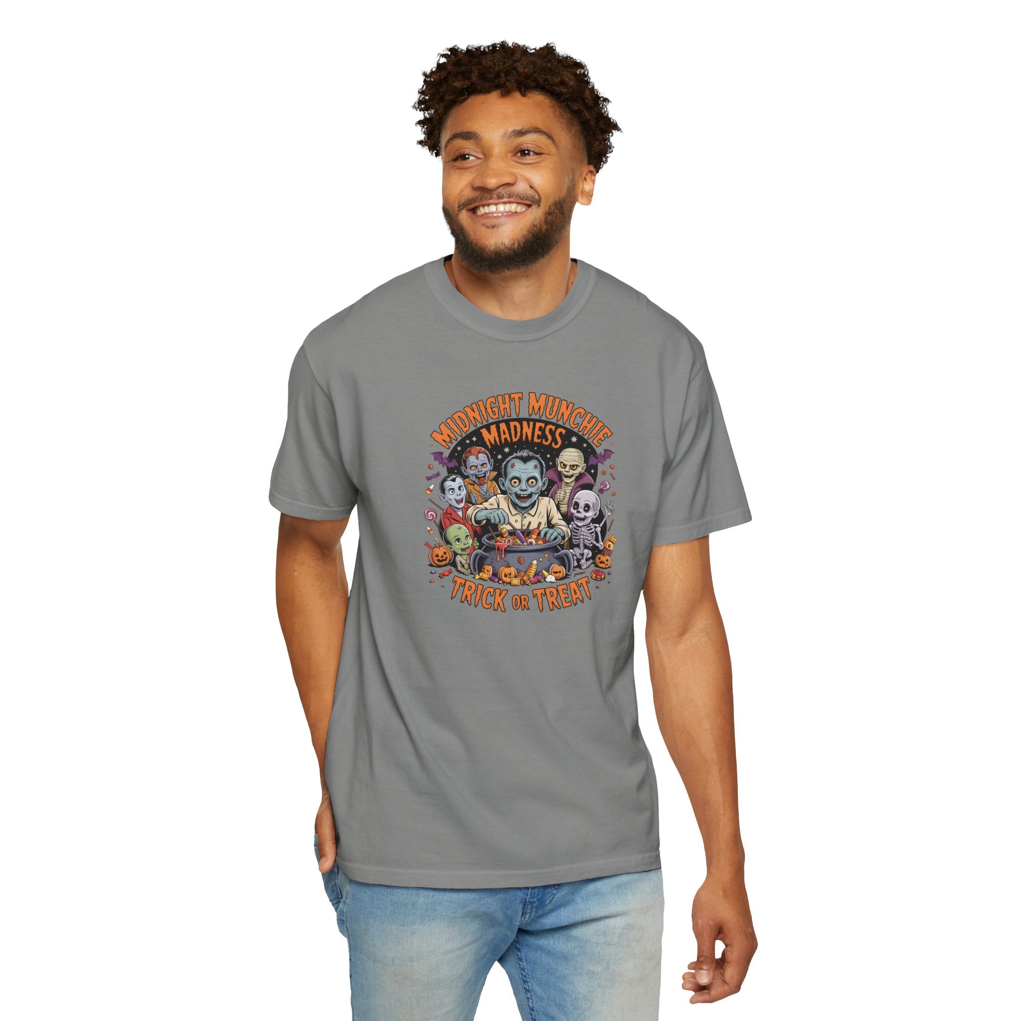 Comfort Colors Midnight Munchie Madness Halloween Shirt, Trick or Treat Tee