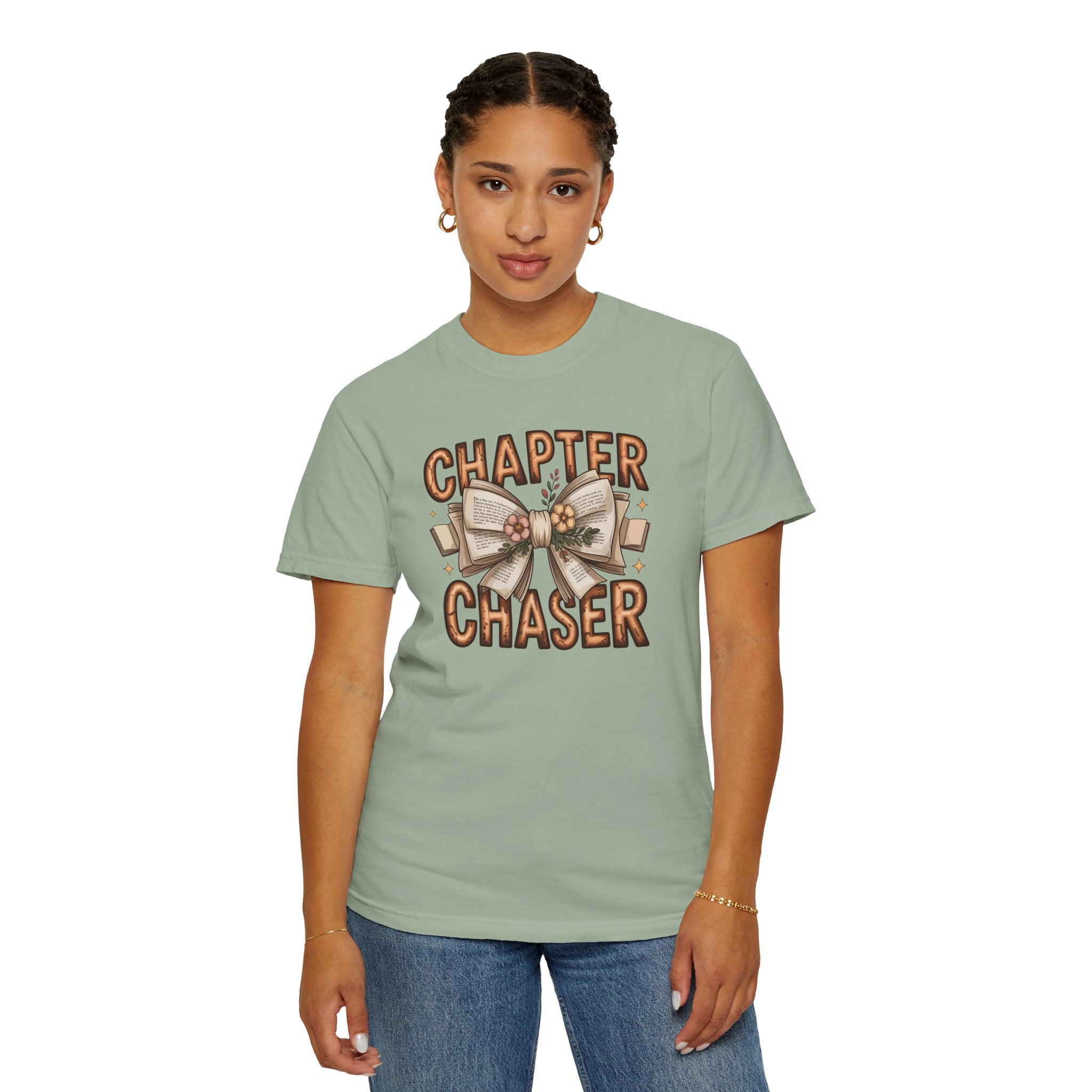 Comfort Colors® Chapter Chaser Garment-Dyed T-shirt - Cozy Gift for Book Lovers, Reading Enthusiasts, Book Club Shirt