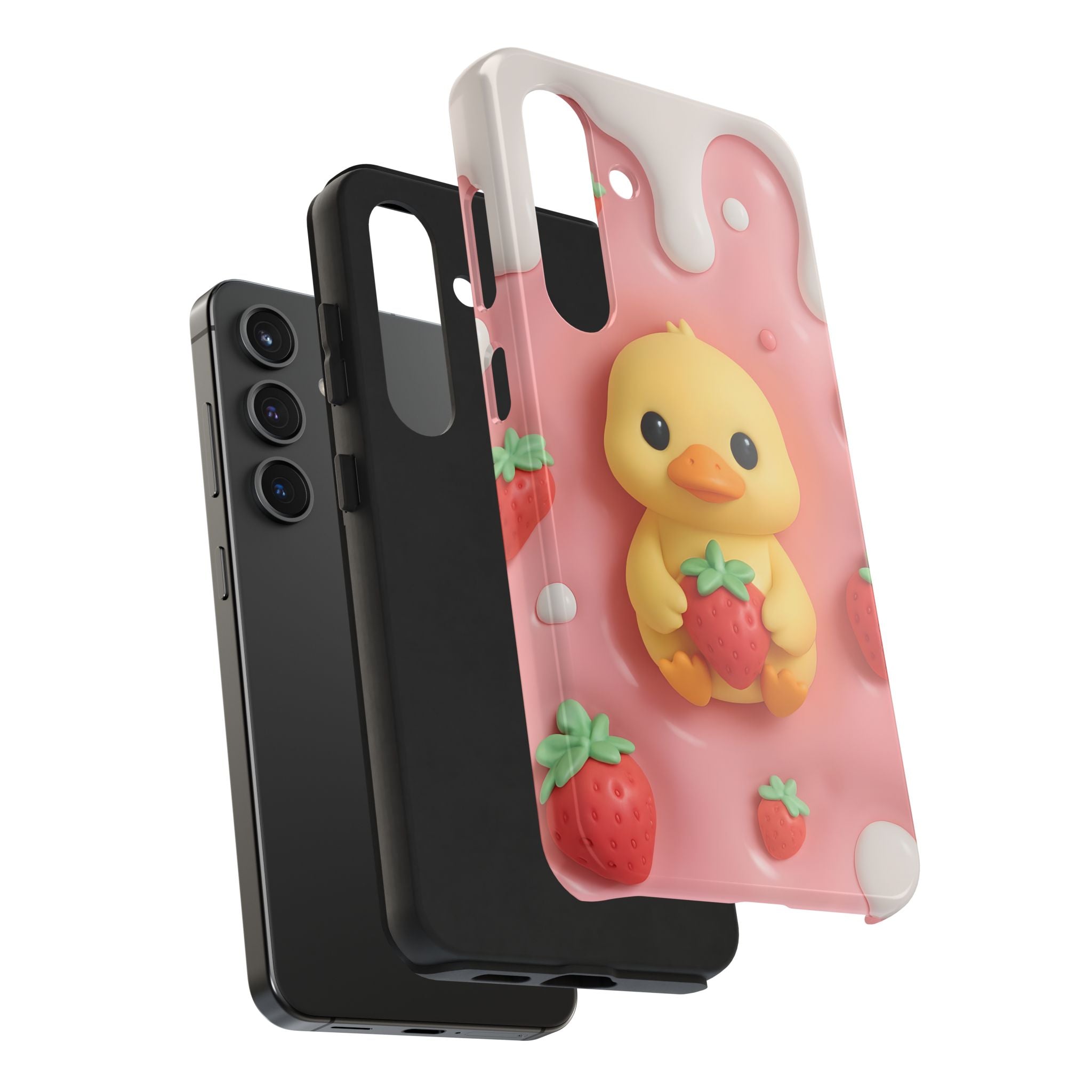 Cute Duck Phone Case for iPhone 17, 16, 15, 14, 13, iPhone Pro 16, 15, 14, 13, iPhone Pro Max 16, 15, 14, 13, Samsung S24, S23, S22, S21