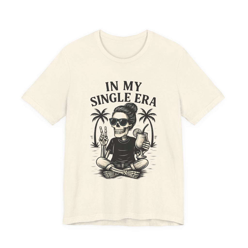 Skeleton Single Era Shirt, Funny Single Life Tee, Anti-Valentine Gift, Divorce Party Shirt, Humorous Skeleton Tee, Edgy Single Era Apparel